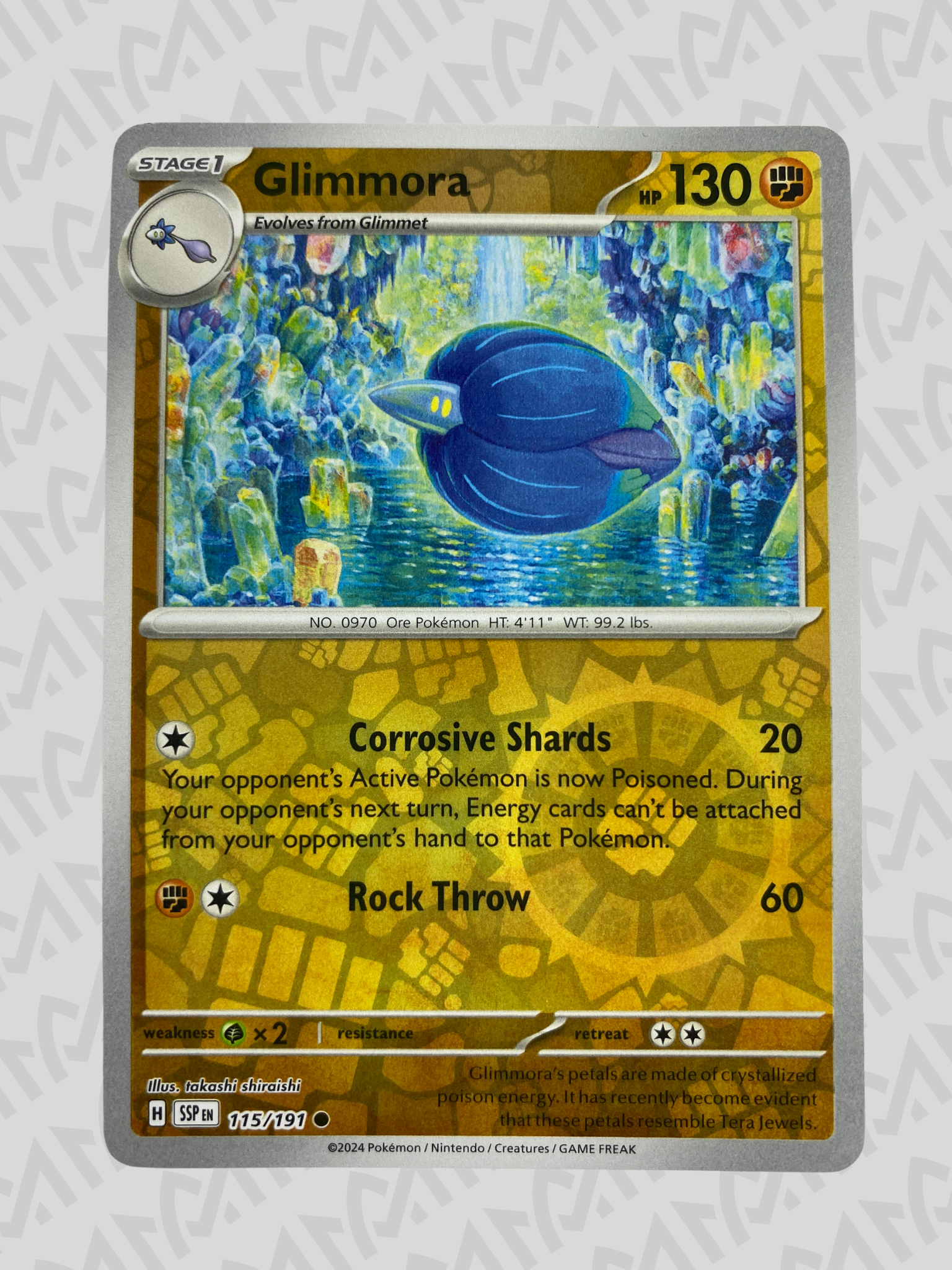 Glimmora 115/191 Reverse Holo - Surging Sparks - Inglés