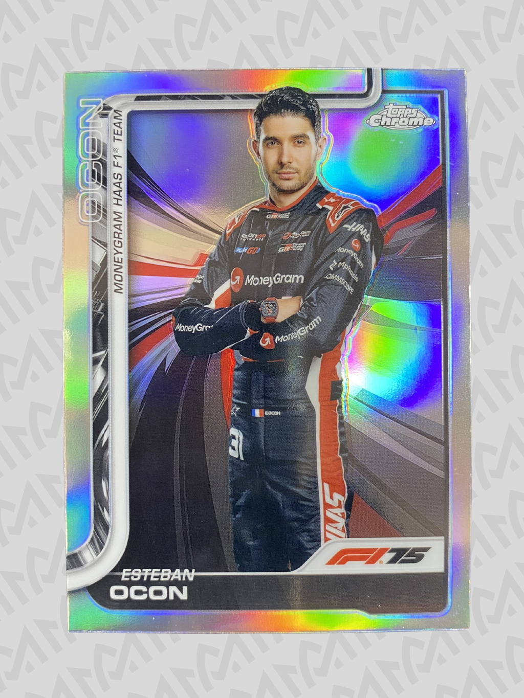 Esteban Ocon - Topps Chrome F1 Refractor Haas Team