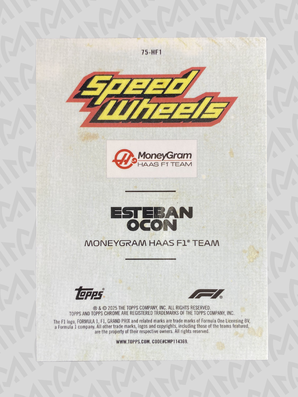 Esteban Ocon - Topps Chrome F1 Insert Speed Wheels