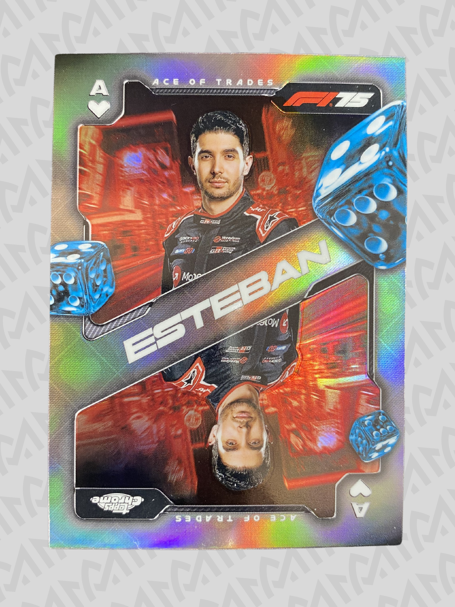 Esteban Ocon - Topps Chrome F1 Insert Ace of Trades
