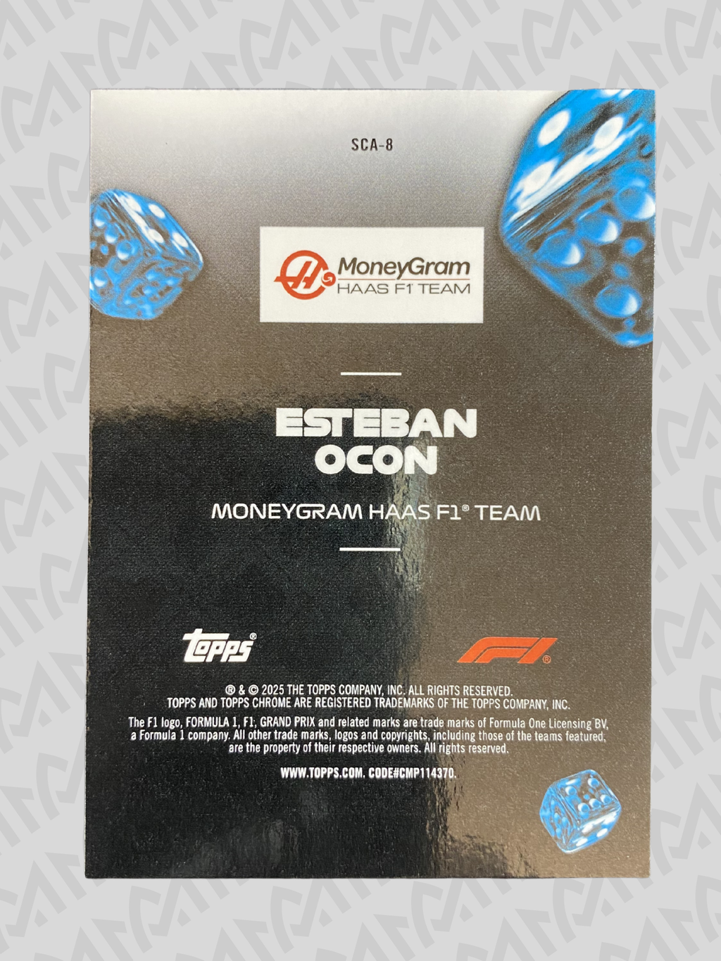Esteban Ocon - Topps Chrome F1 Insert Ace of Trades