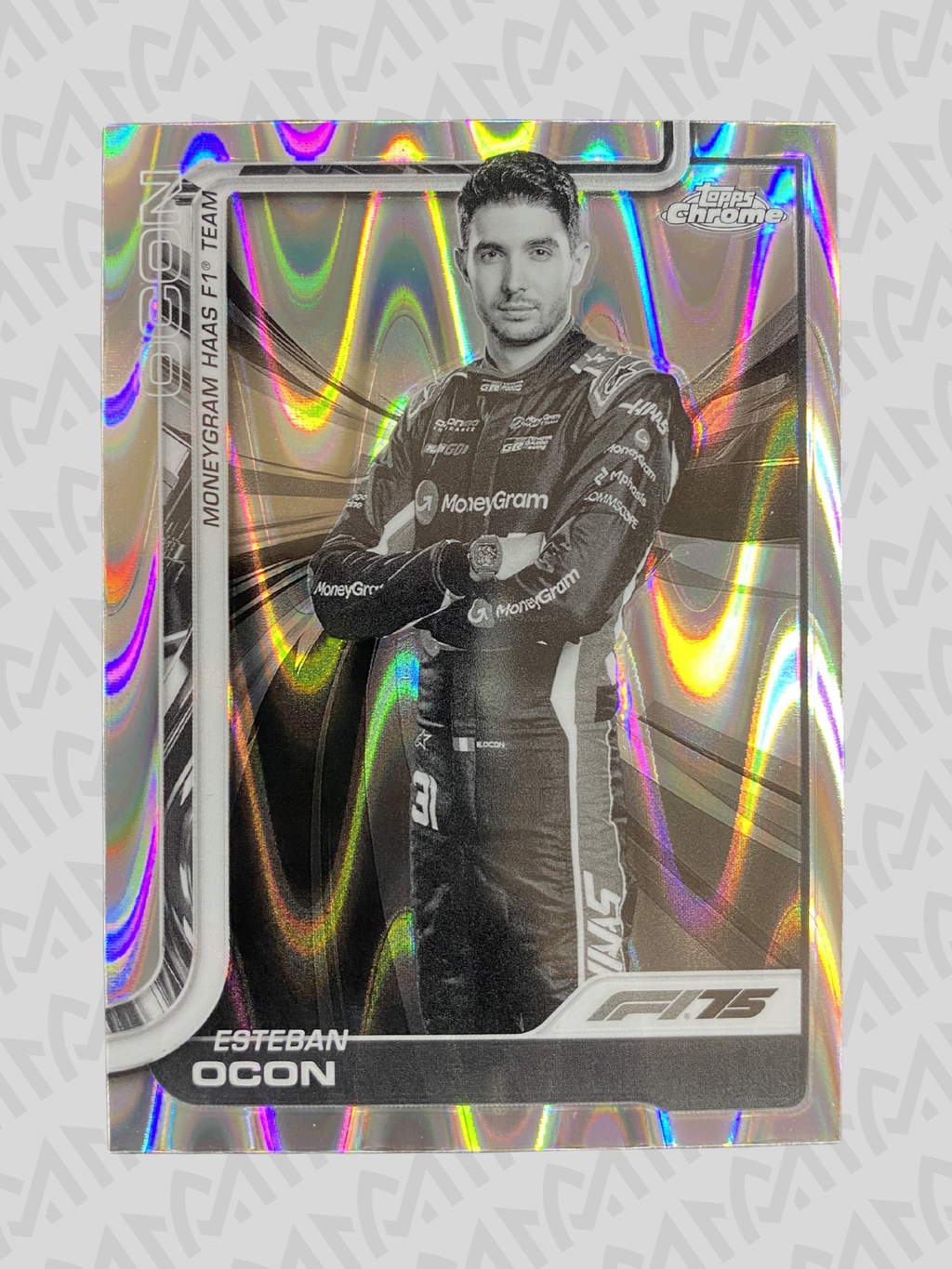 Esteban Ocon - Topps Chrome F1 RayWave Refractor