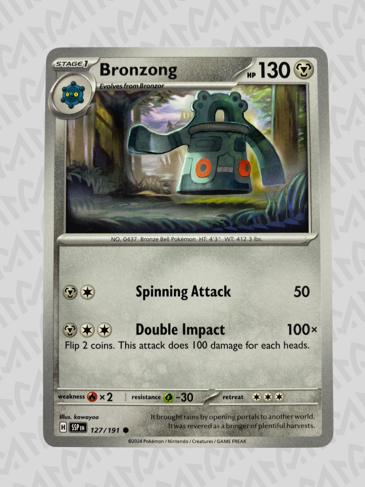 Bronzong 127/191 Common - Surging Sparks - Inglés
