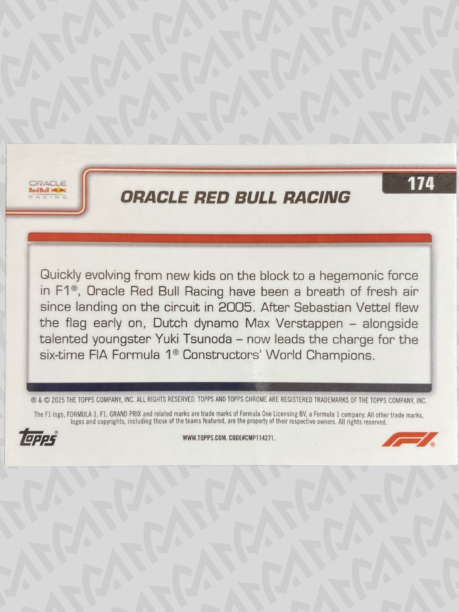 Oracle Red Bull Racing - Team Logo RayWave Refractor F1