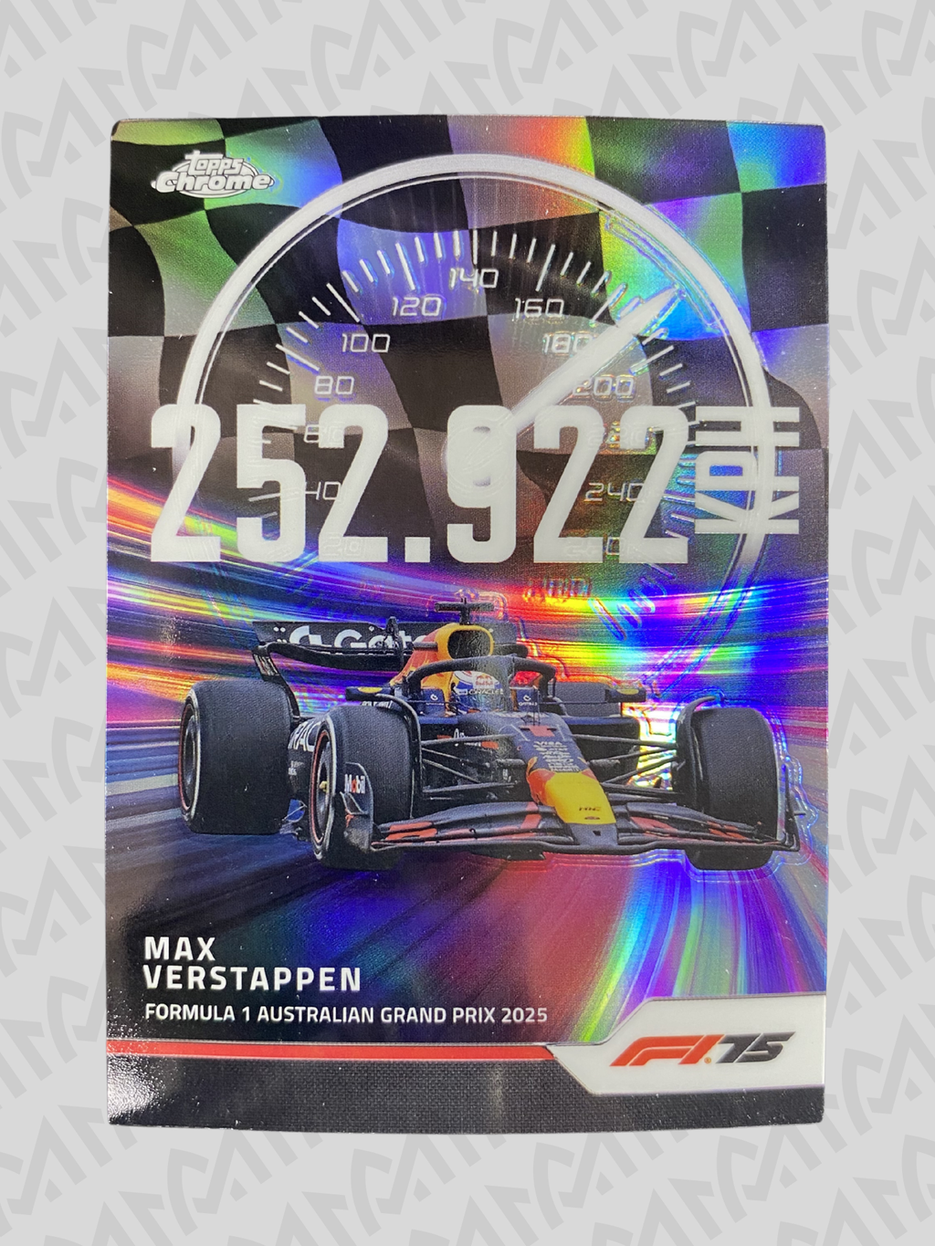 Max Verstappen - Speed Demon Refractor Australian GP Red Bull Racing