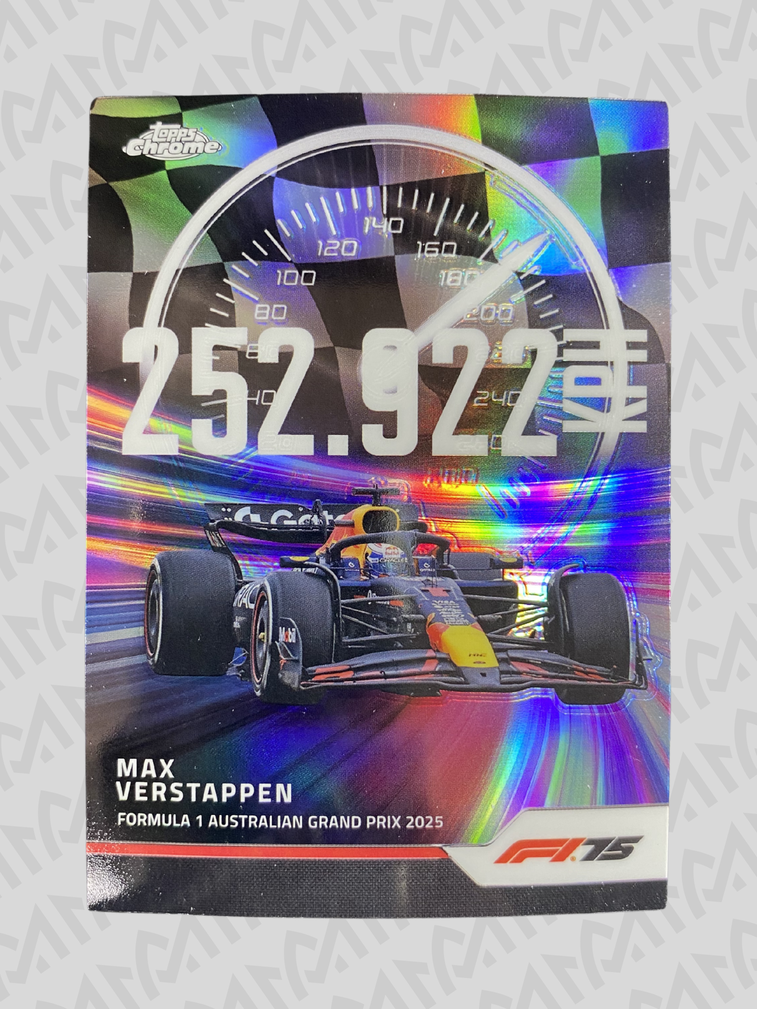 Max Verstappen - Speed Demon Refractor Australian GP Red Bull Racing
