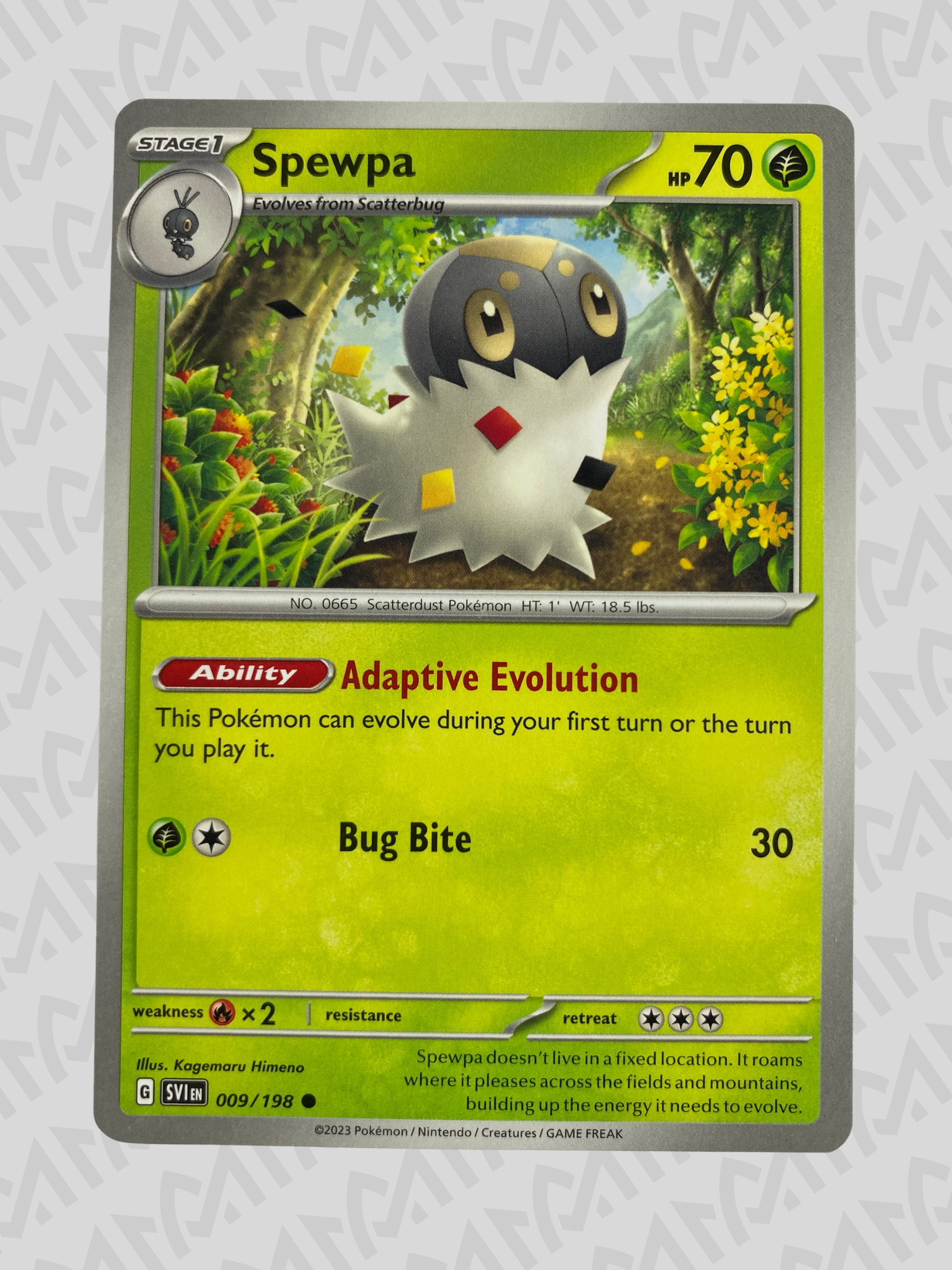 Spewpa 009/198 - Scarlet & Violet Base Set - Inglés