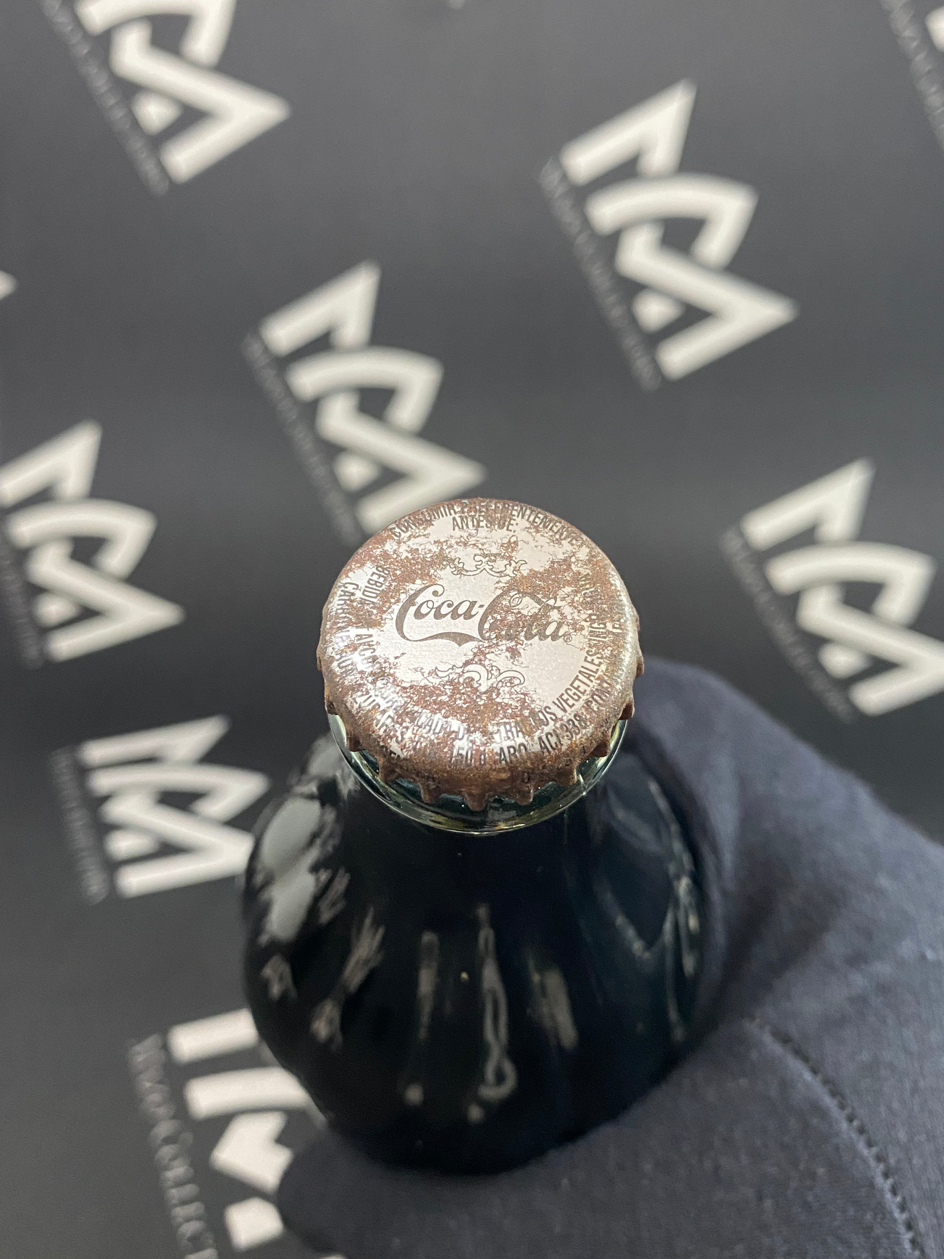Coca Cola - 120 Aniversario 2006 - Botella 275ml Llena Sin Abrir Edición Especial Panzona Rayada