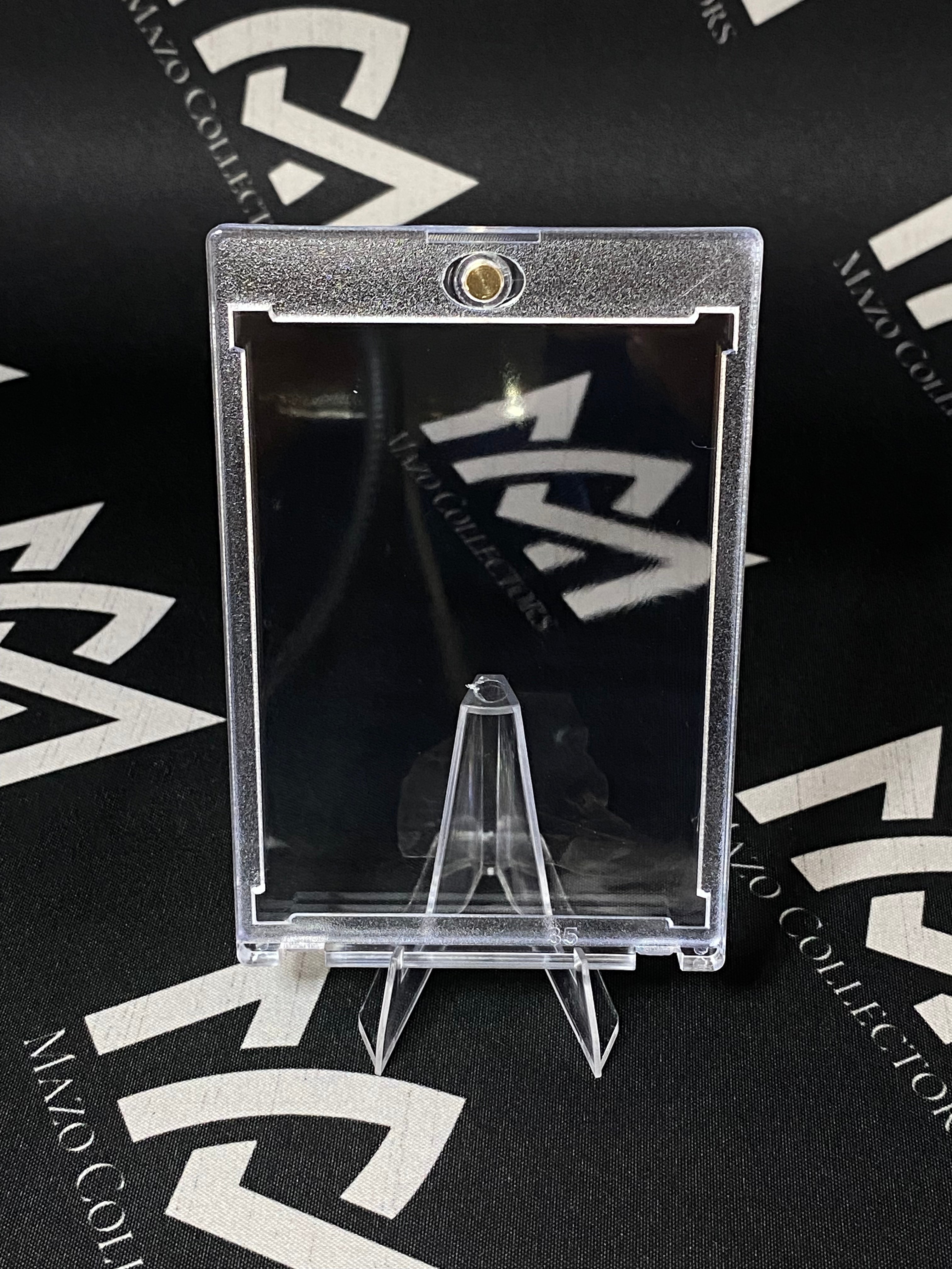 Soporte transparente para tarjetas con Iman, Acrilico.