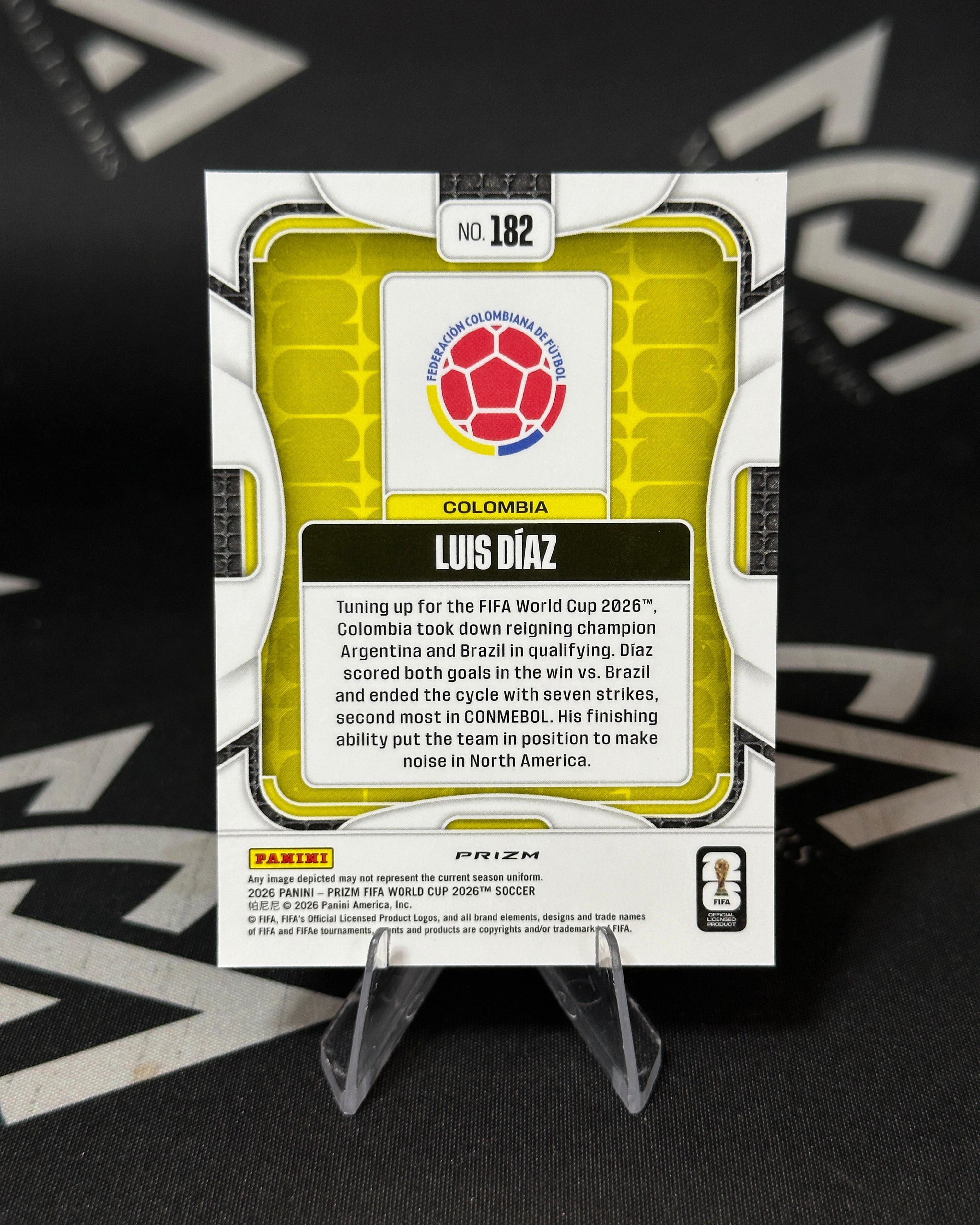 Luis Díaz – Wave Prizm - Panini Prizm FIFA World Cup 2026