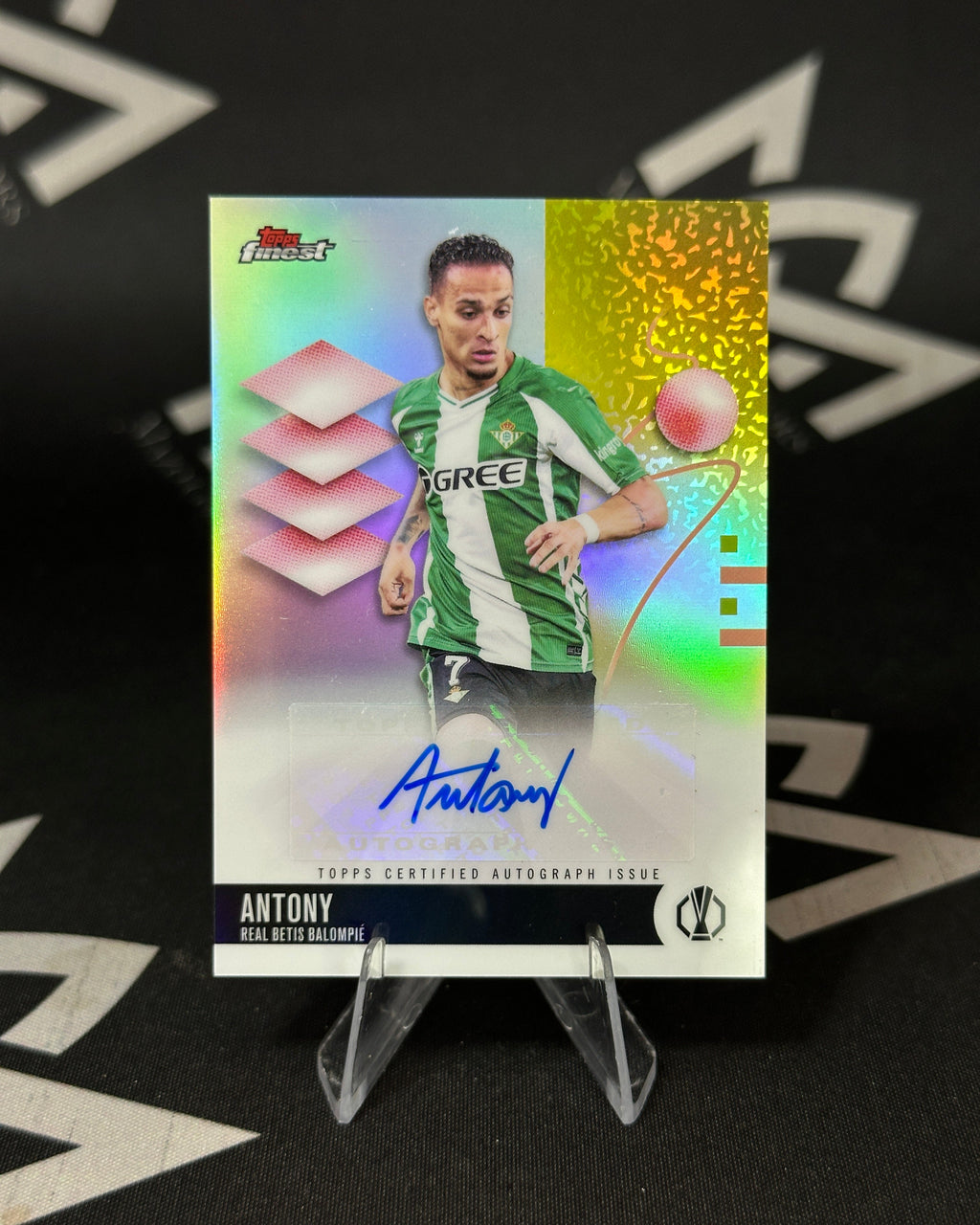 Antony – Autógrafo - Topps Finest UEFA Europa League 2026