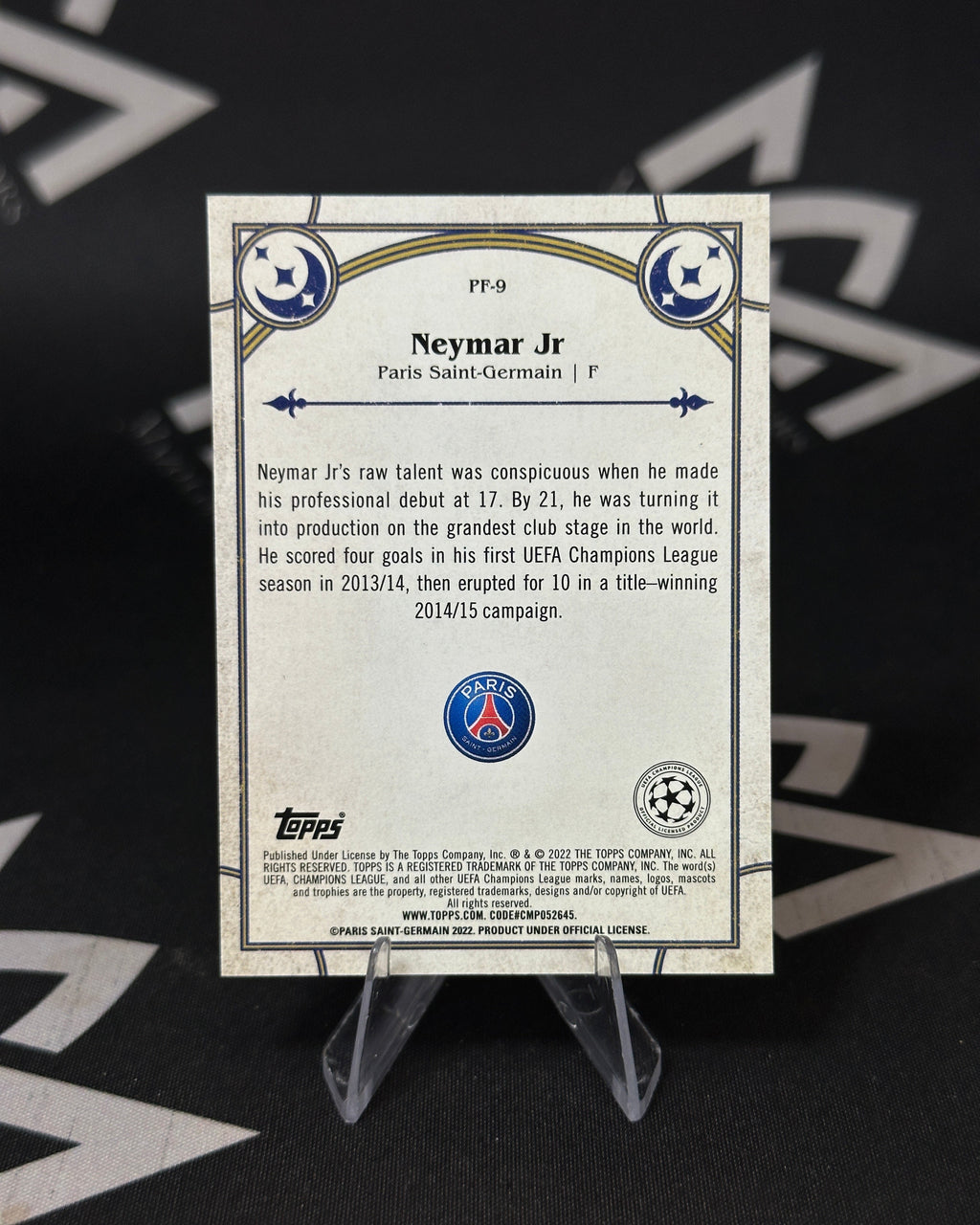 Neymar Jr. – Prophecy Fulfilled PSG – Topps Merlin UEFA Champions League 2022
