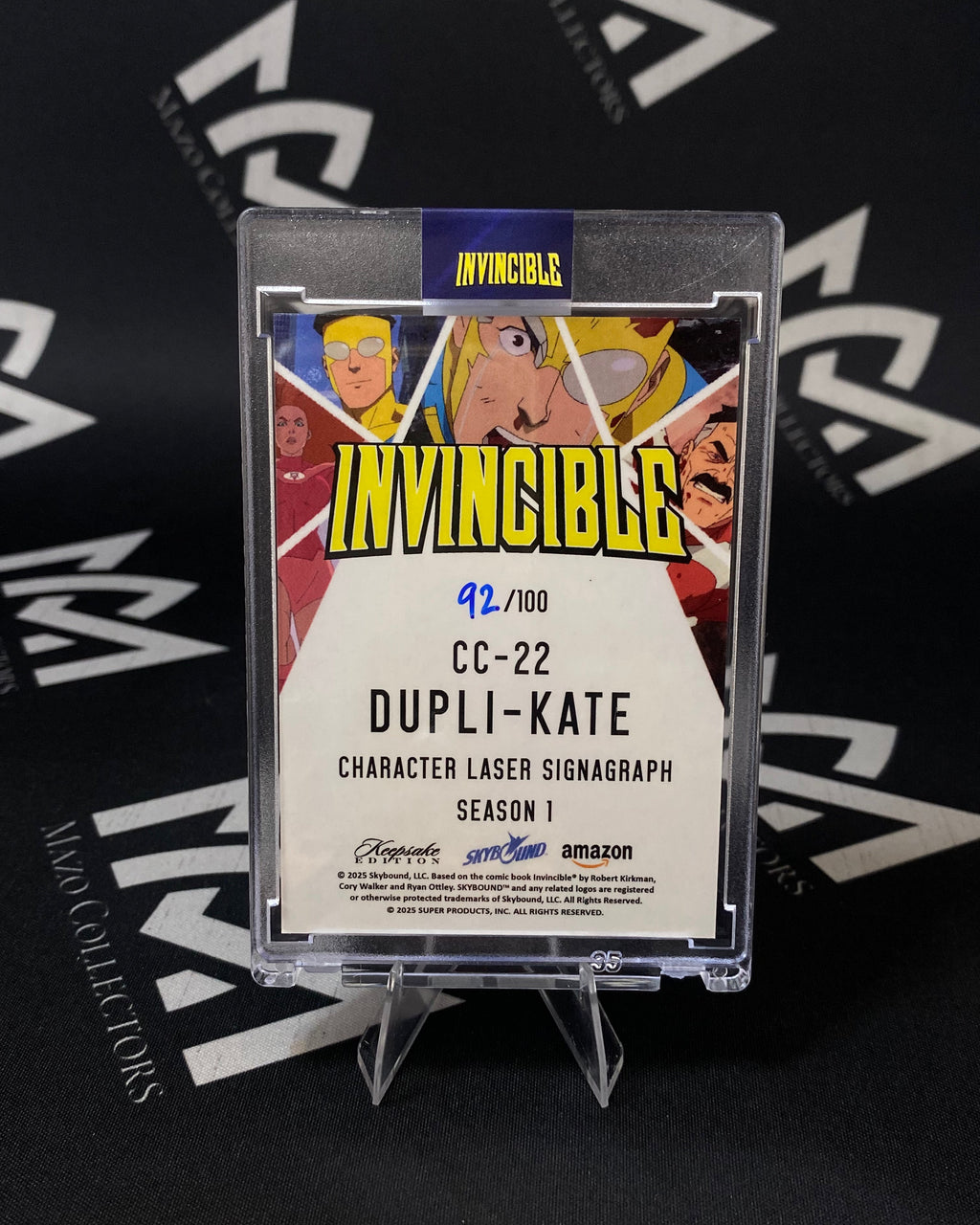 Invincible - Dupli-Kate Laser Signagraph Autograph 92/100