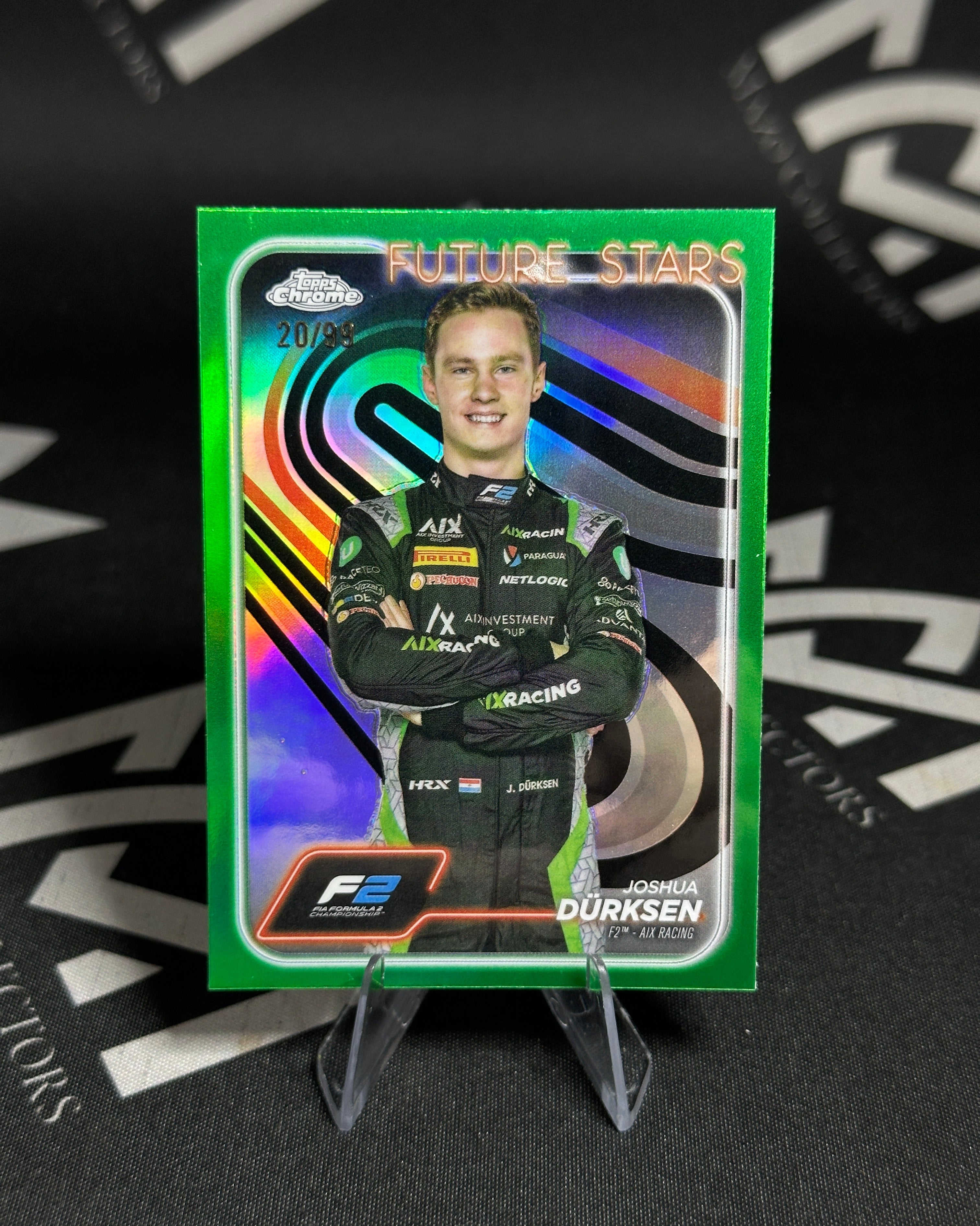 Joshua Dürksen - Future Stars Green Refractor 20/99 - 2024 Topps Chrome Formula 2