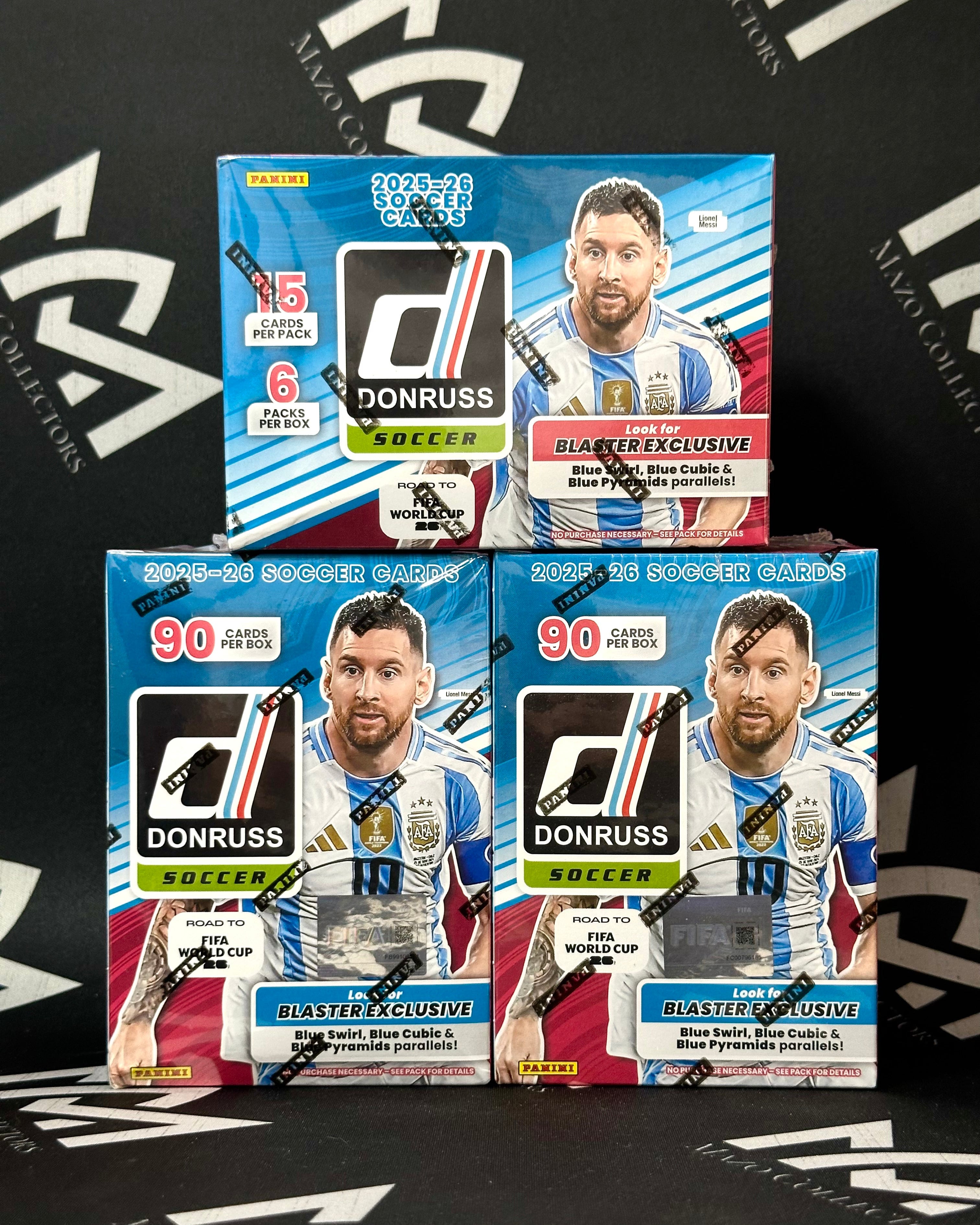 Panini Donruss Soccer 2025-26 Road to FIFA World Cup 26 – Blaster Box de 90 Cartas