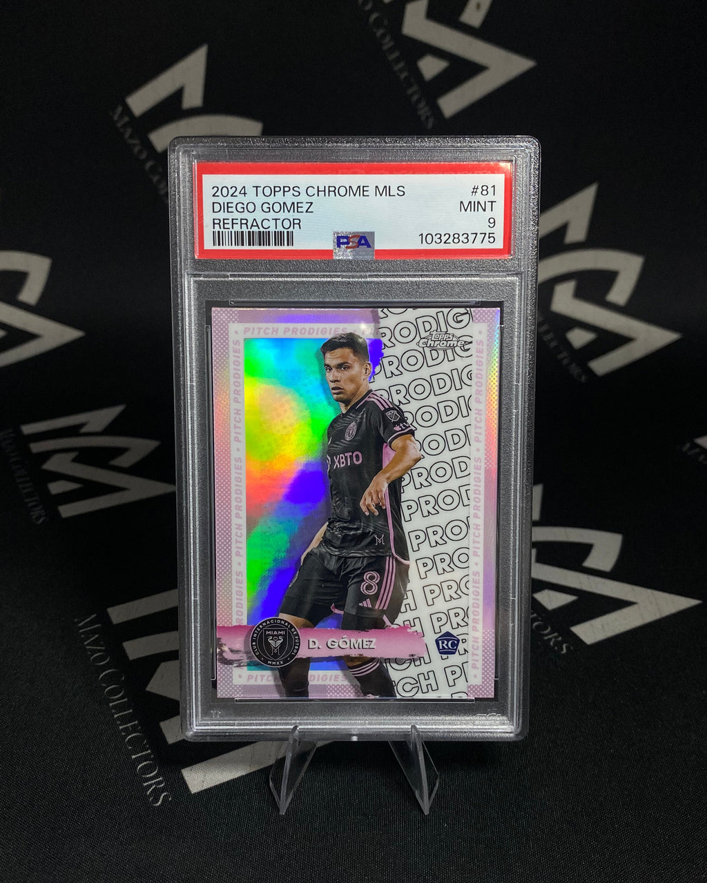 Diego Gómez - Refractor Rookie PSA 9 - Topps Chrome MLS 2024
