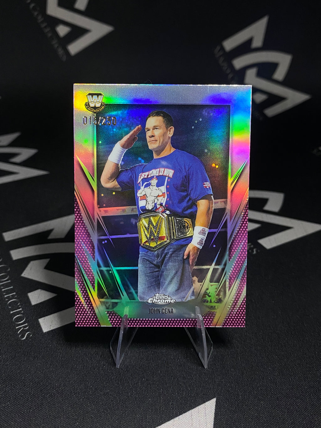John Cena - Refractor 015/250 - Topps Chrome WWE 2026