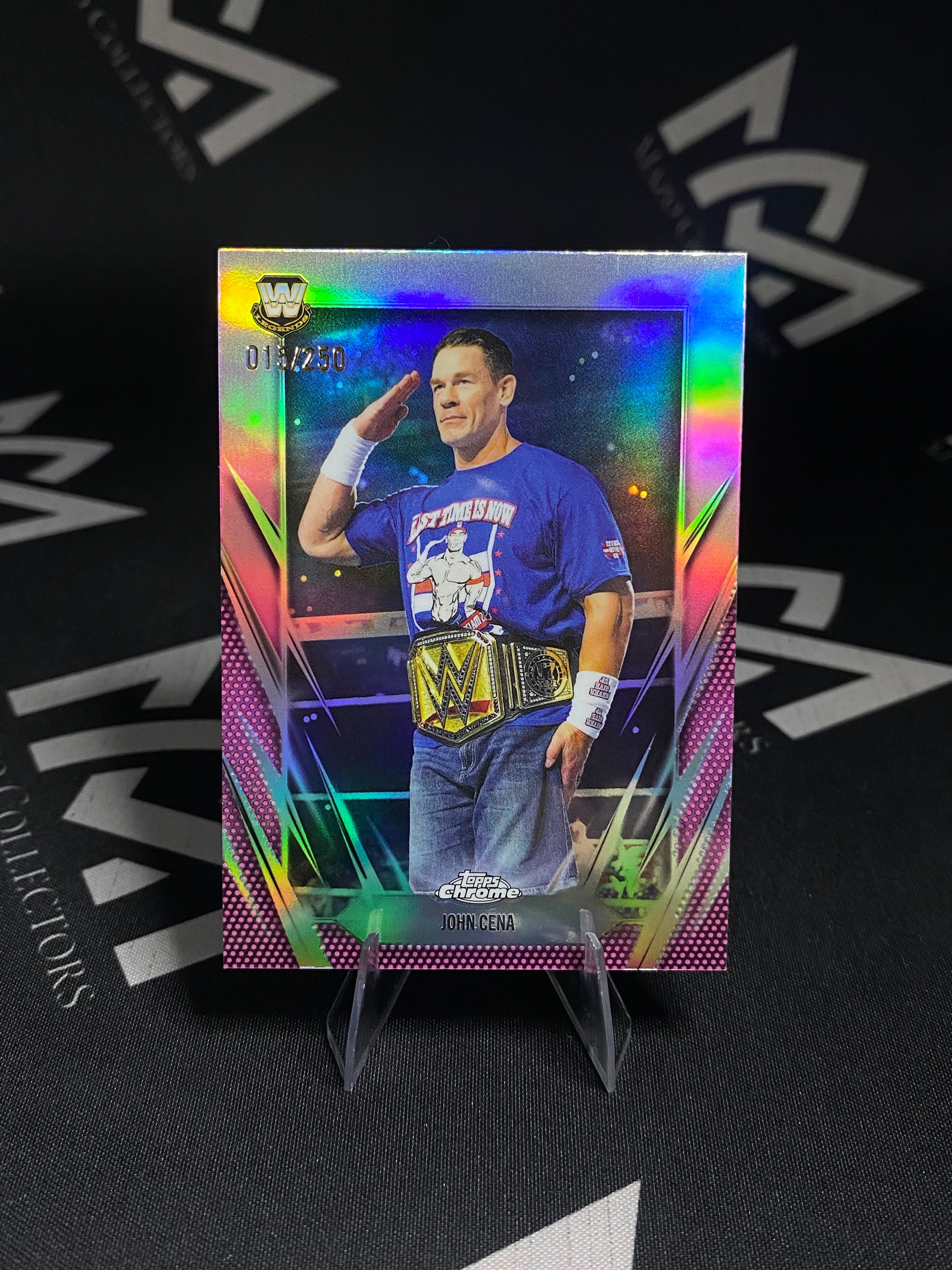 John Cena - Refractor 015/250 - Topps Chrome WWE 2026