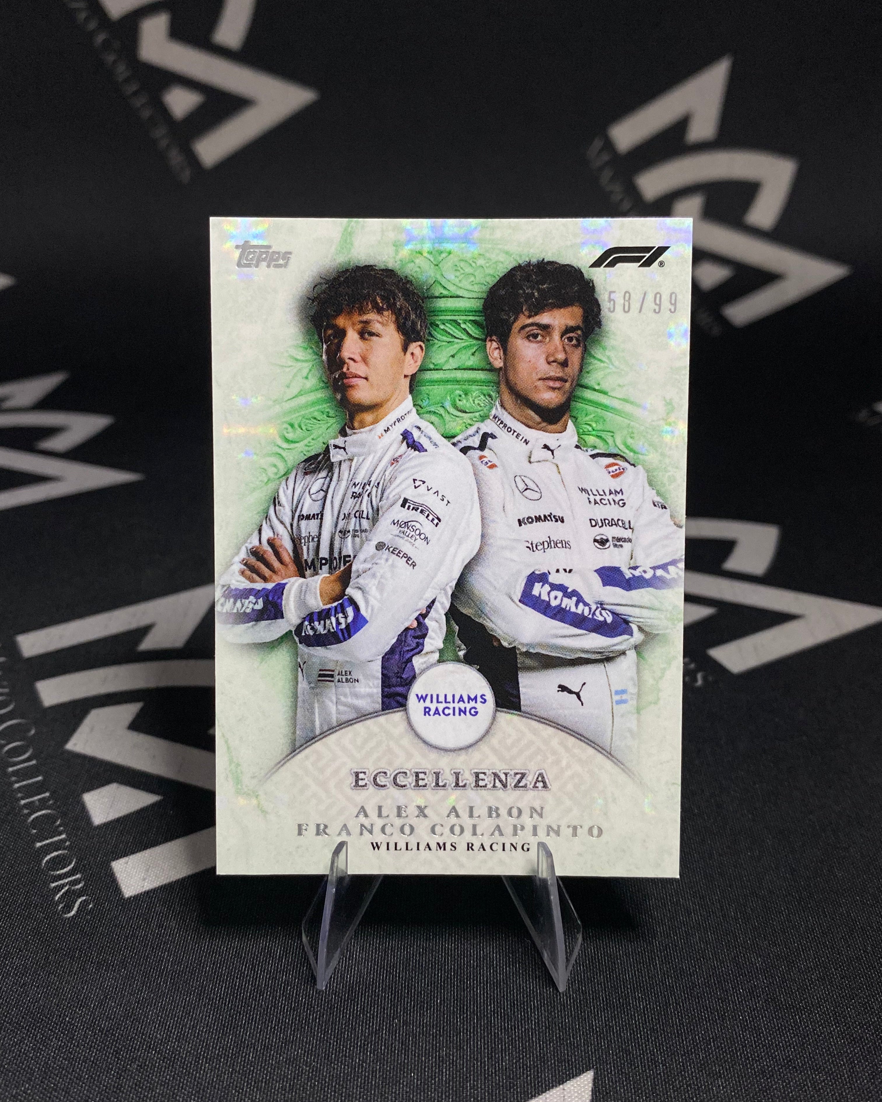 Albon & Colapinto - Williams Racing La Squadra 58/99 - Topps F1 Eccellenza