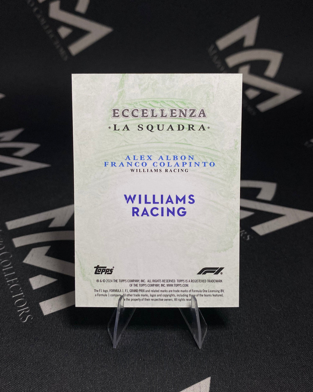 Albon & Colapinto - Williams Racing La Squadra 58/99 - Topps F1 Eccellenza