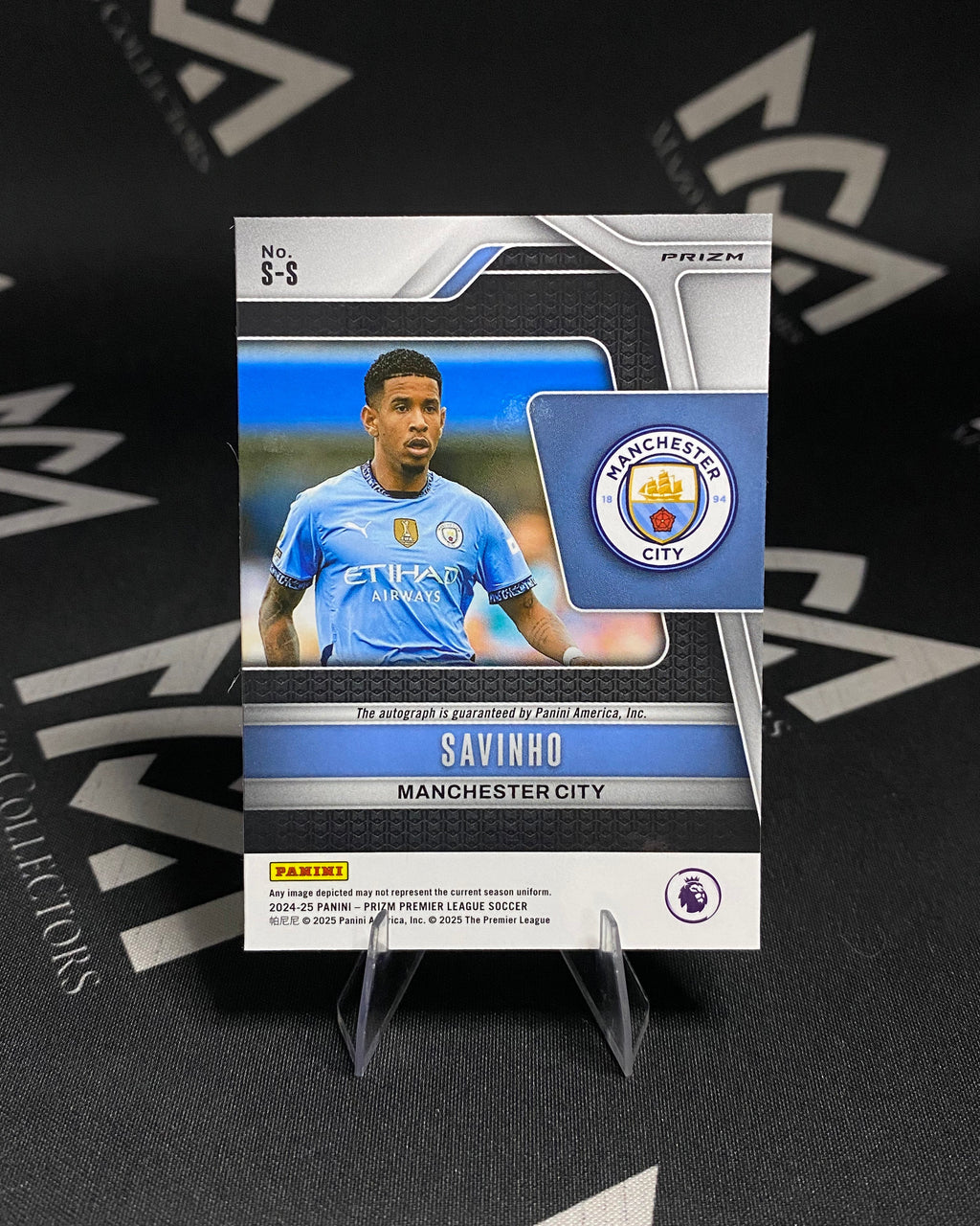 Savinho - Manchester City Autografo - Panini Prizm Premier League 2024/25