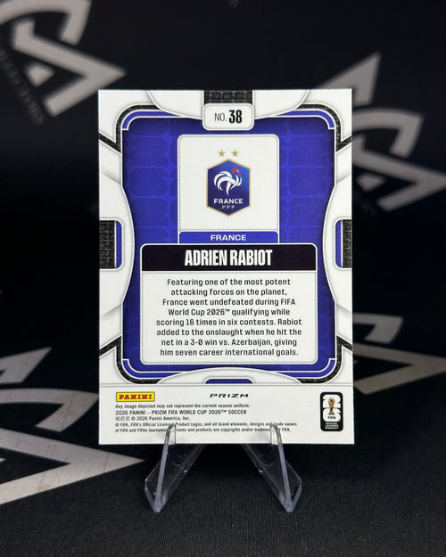 Adrien Rabiot – Wave Prizm – Panini Prizm FIFA World Cup 2026