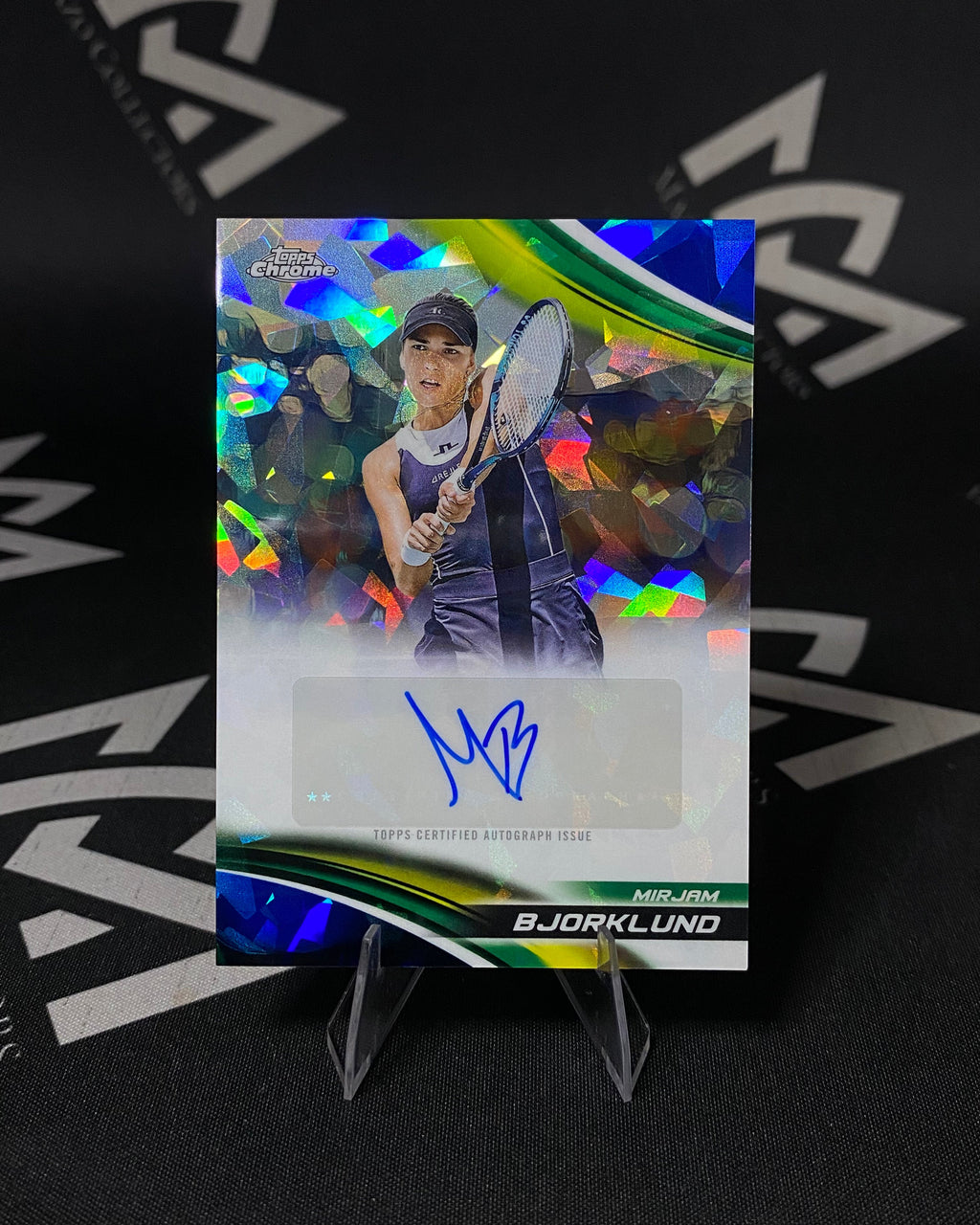 Mirjam Bjorklund - Autógrafo Refractor - Topps Chrome Tennis 2025