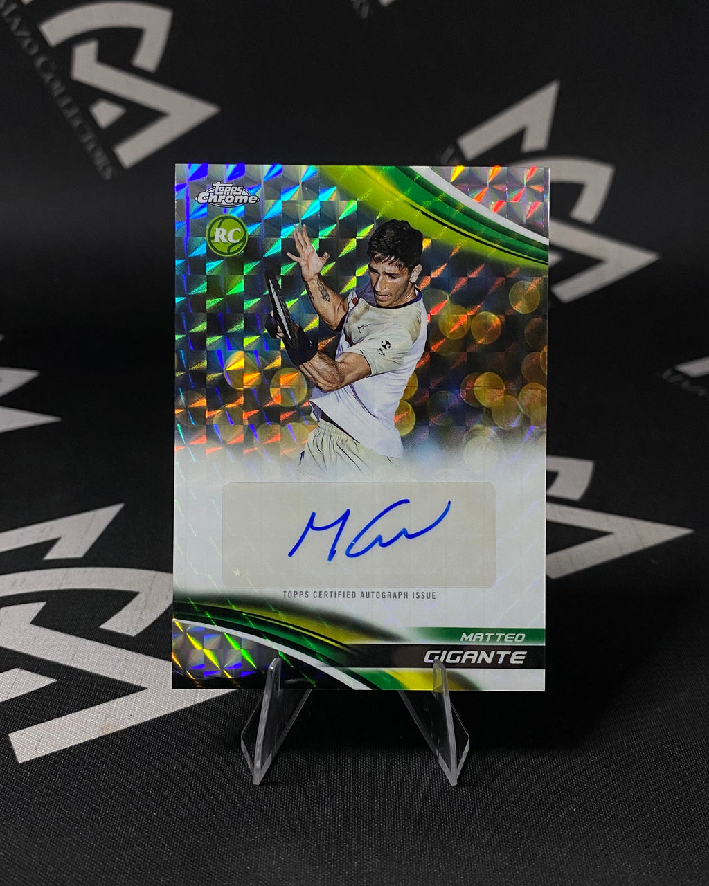 Matteo Gigante - Autógrafo Refractor RC - Topps Chrome Tennis 2025