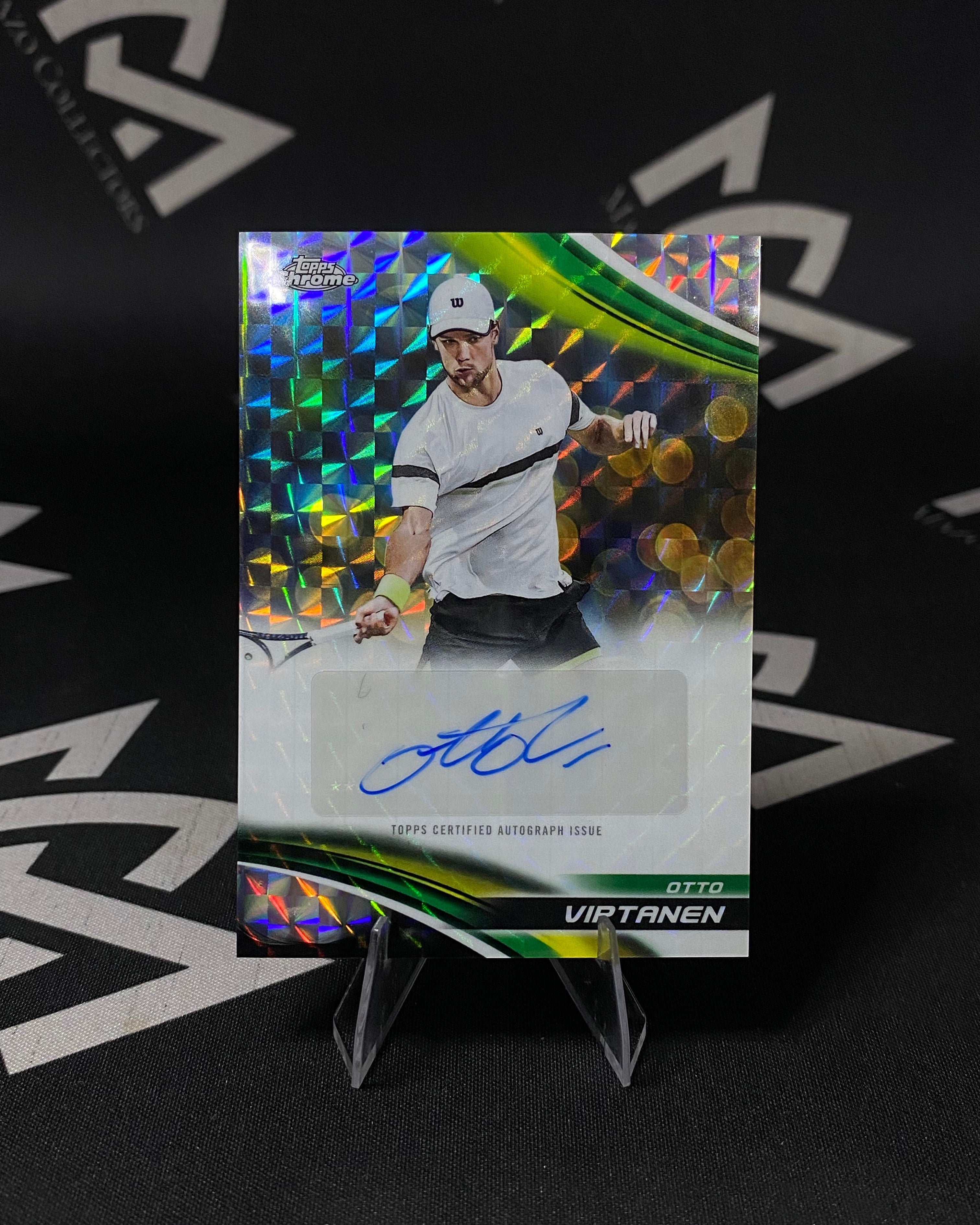Otto Virtanen - Autógrafo Refractor - Topps Chrome Tennis 2025 (Leer Descripcion)