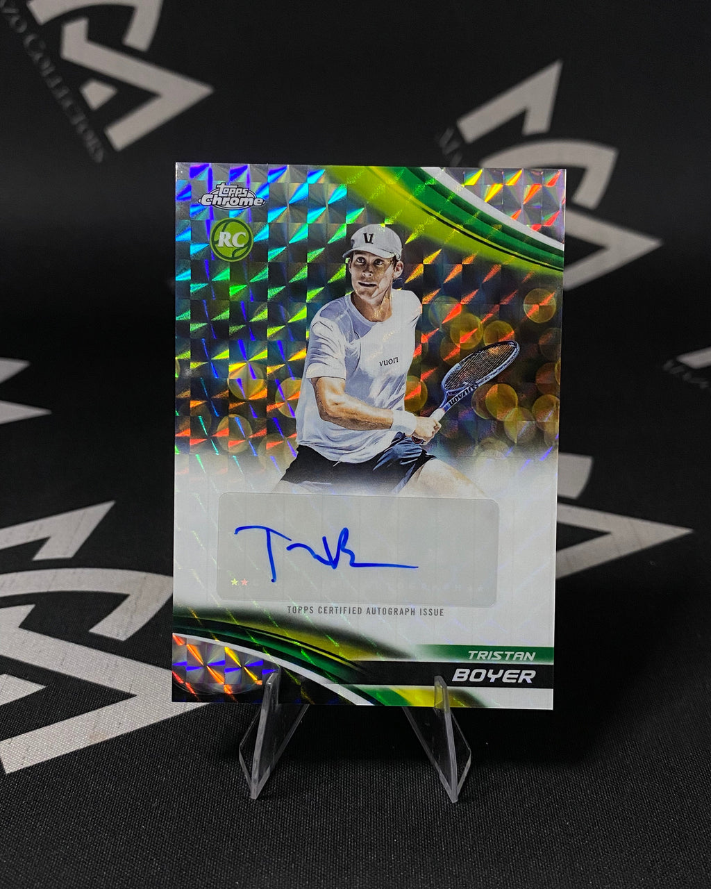 Tristan Boyer - Autógrafo Refractor RC - Topps Chrome Tennis 2025