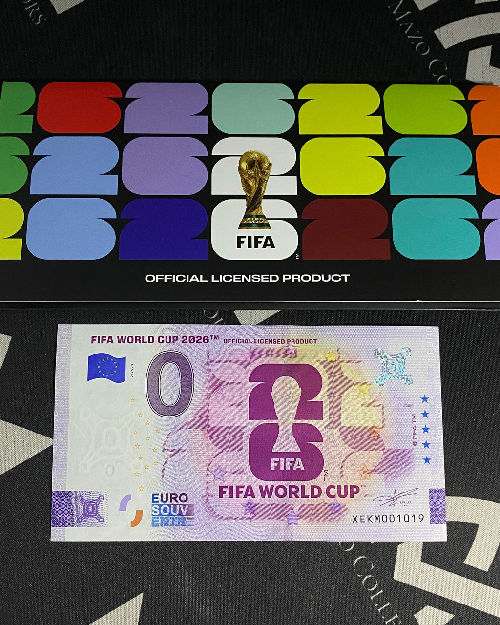 Billete Coleccionable Mundial FIFA 2026 - 0 Euro Souvenir Oficial - Producto Oficial Licenciado