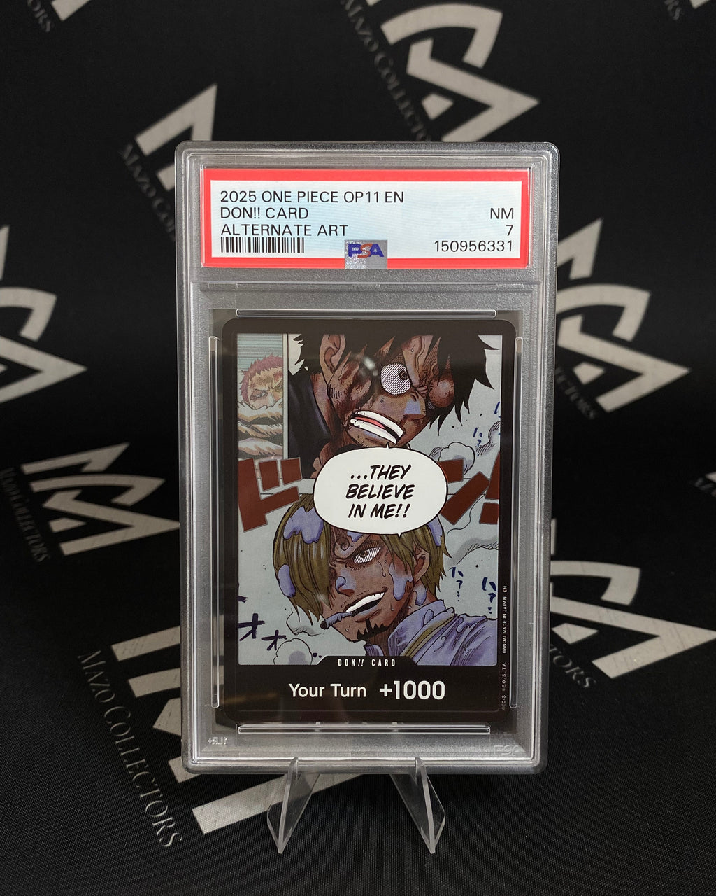One Piece 2025 OP11  En Don!! Card - Alternate Art - PSA 7