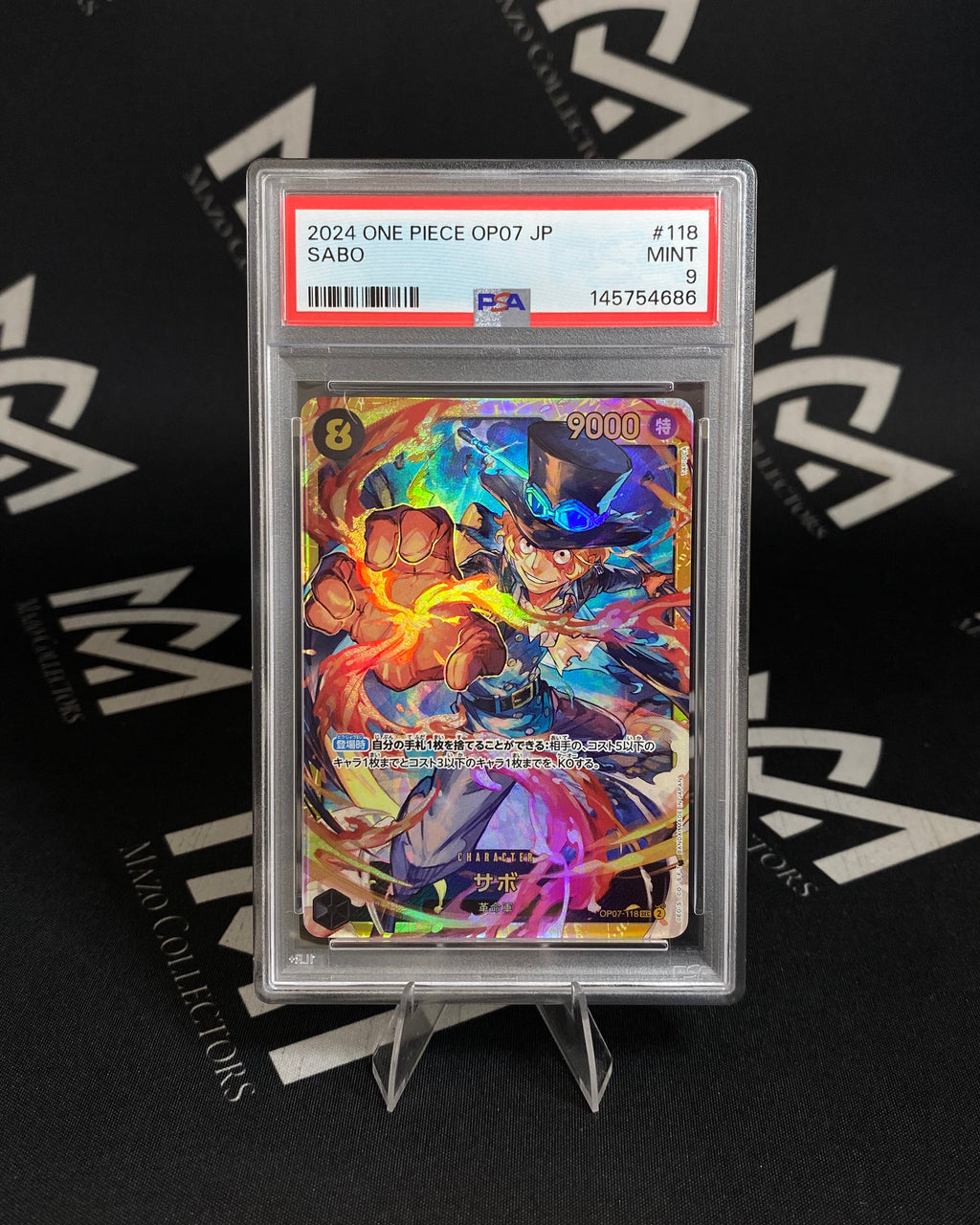 Sabo - One Piece OP07 JP - PSA 9
