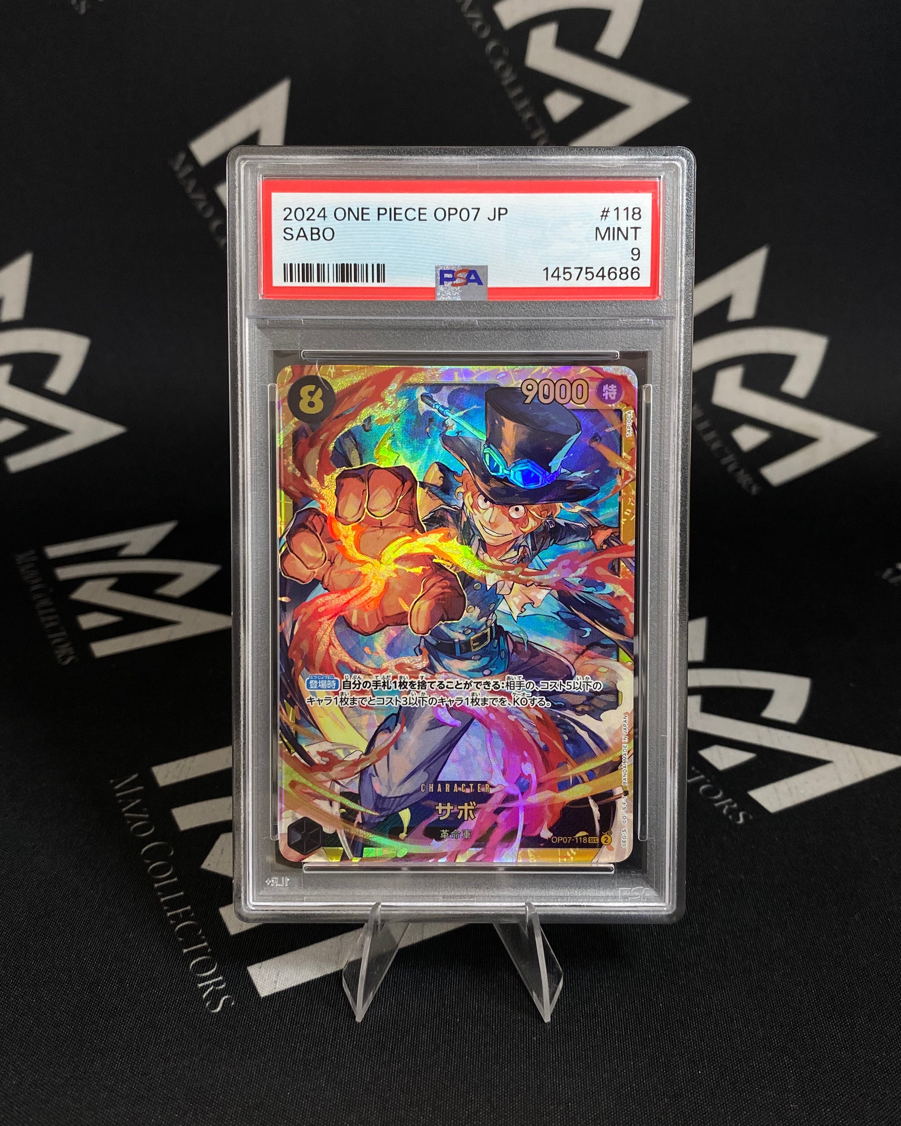 Sabo - One Piece OP07 JP - PSA 9