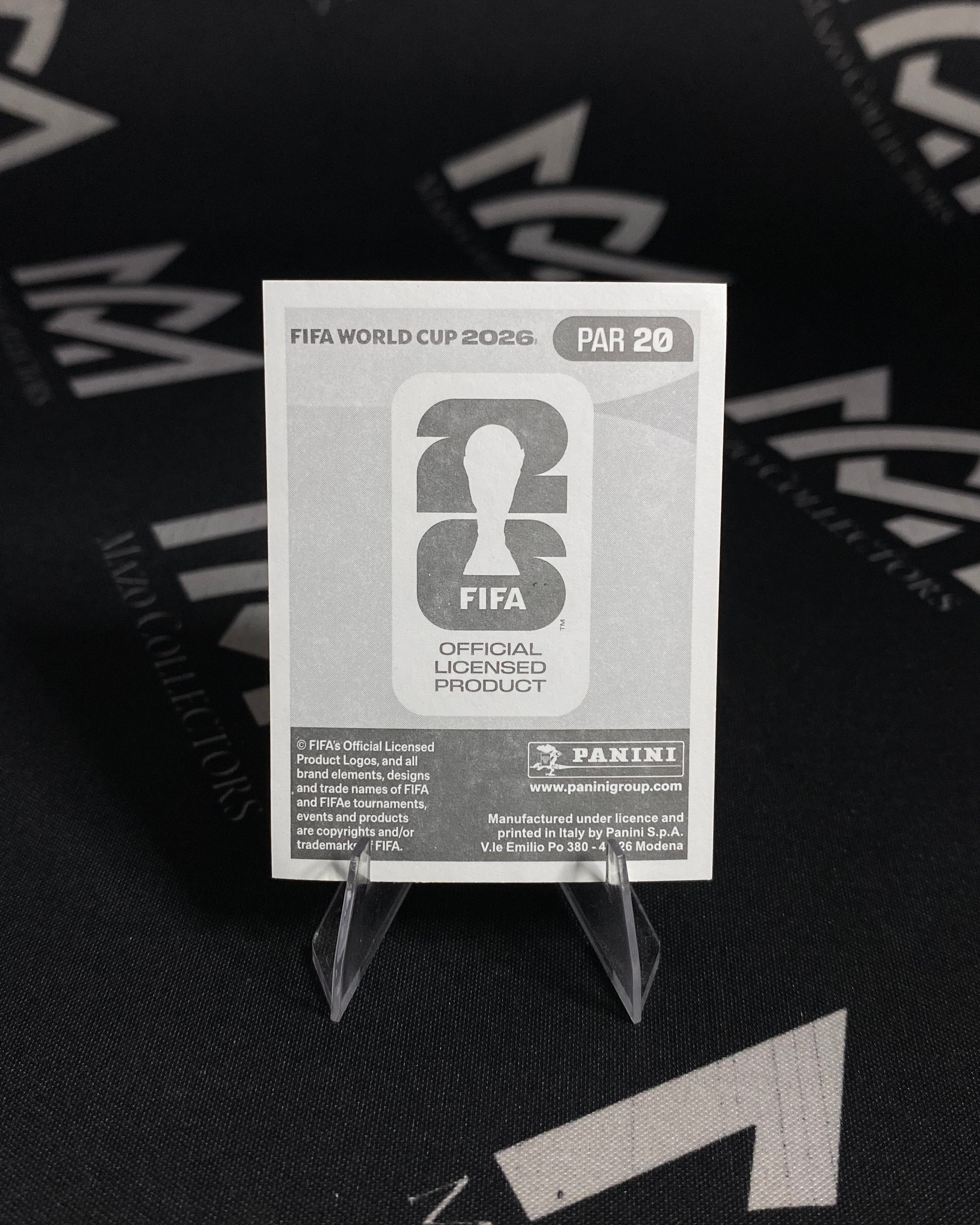 Sticker DORADO de Antonio Sanabria - Panini FIFA 2026 - Paraguay