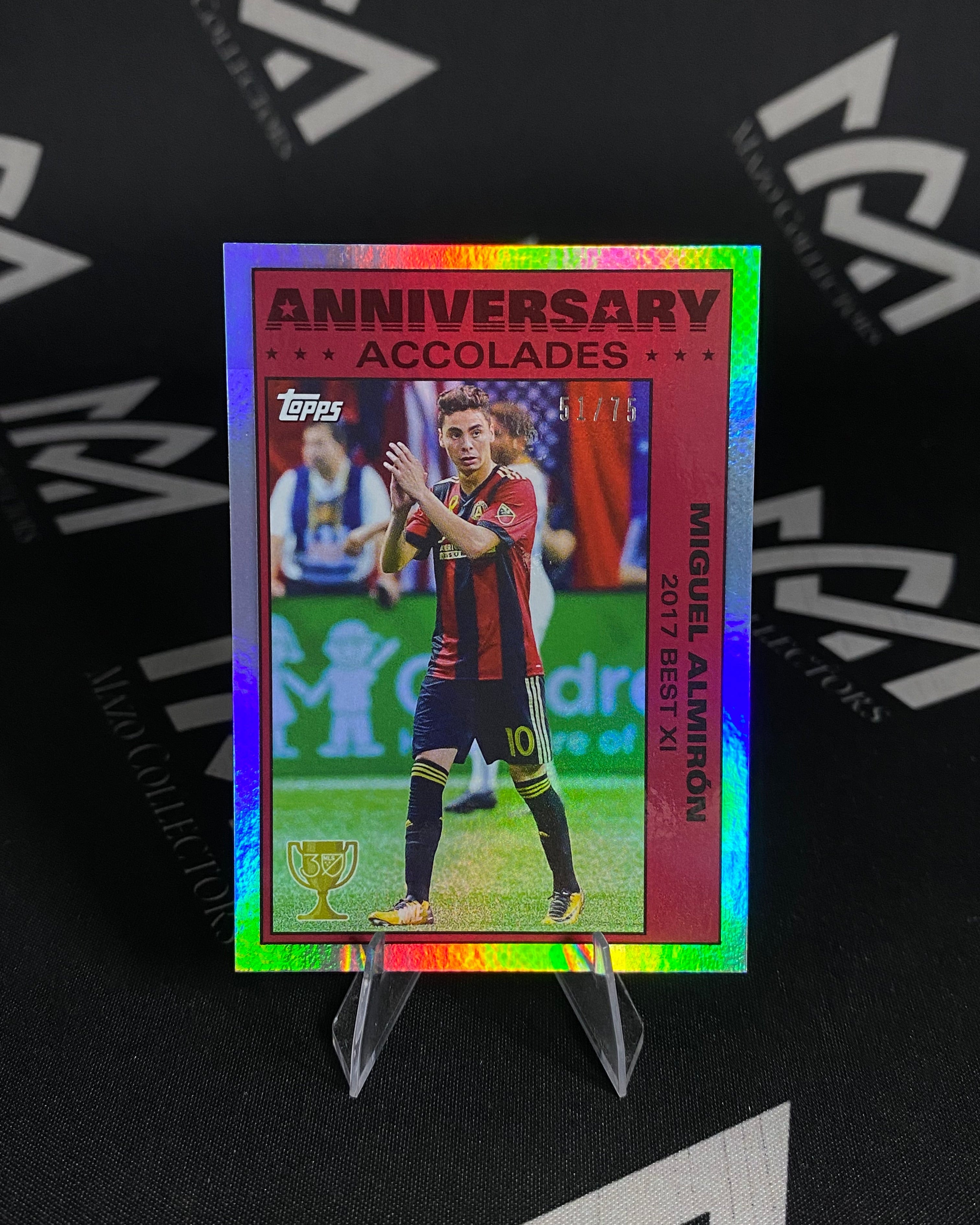 Miguel Almirón Topps Anniversary Accolades 2017 Best XI - Numerada 51/75