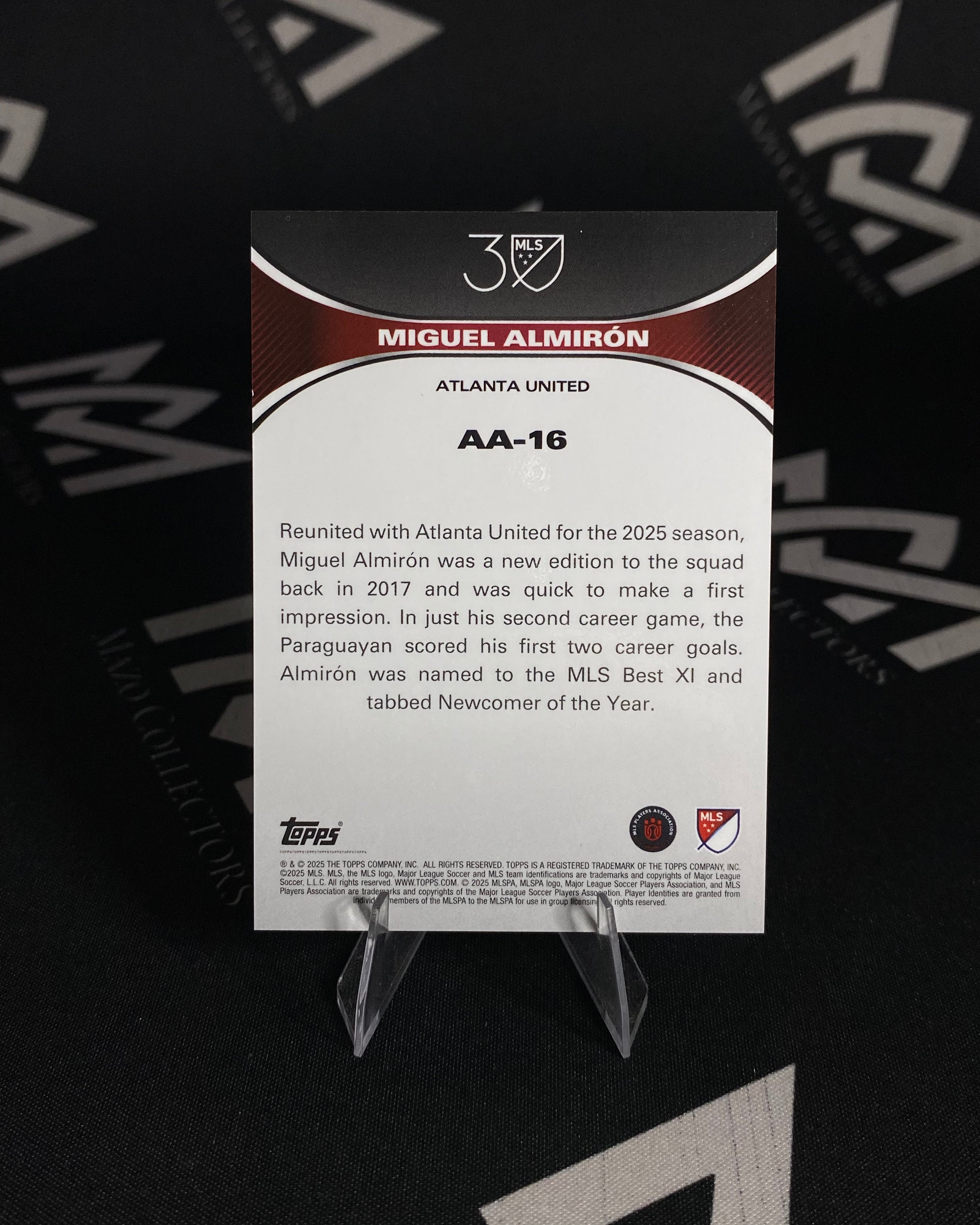 Miguel Almirón Topps Anniversary Accolades 2017 Best XI - Numerada 51/75