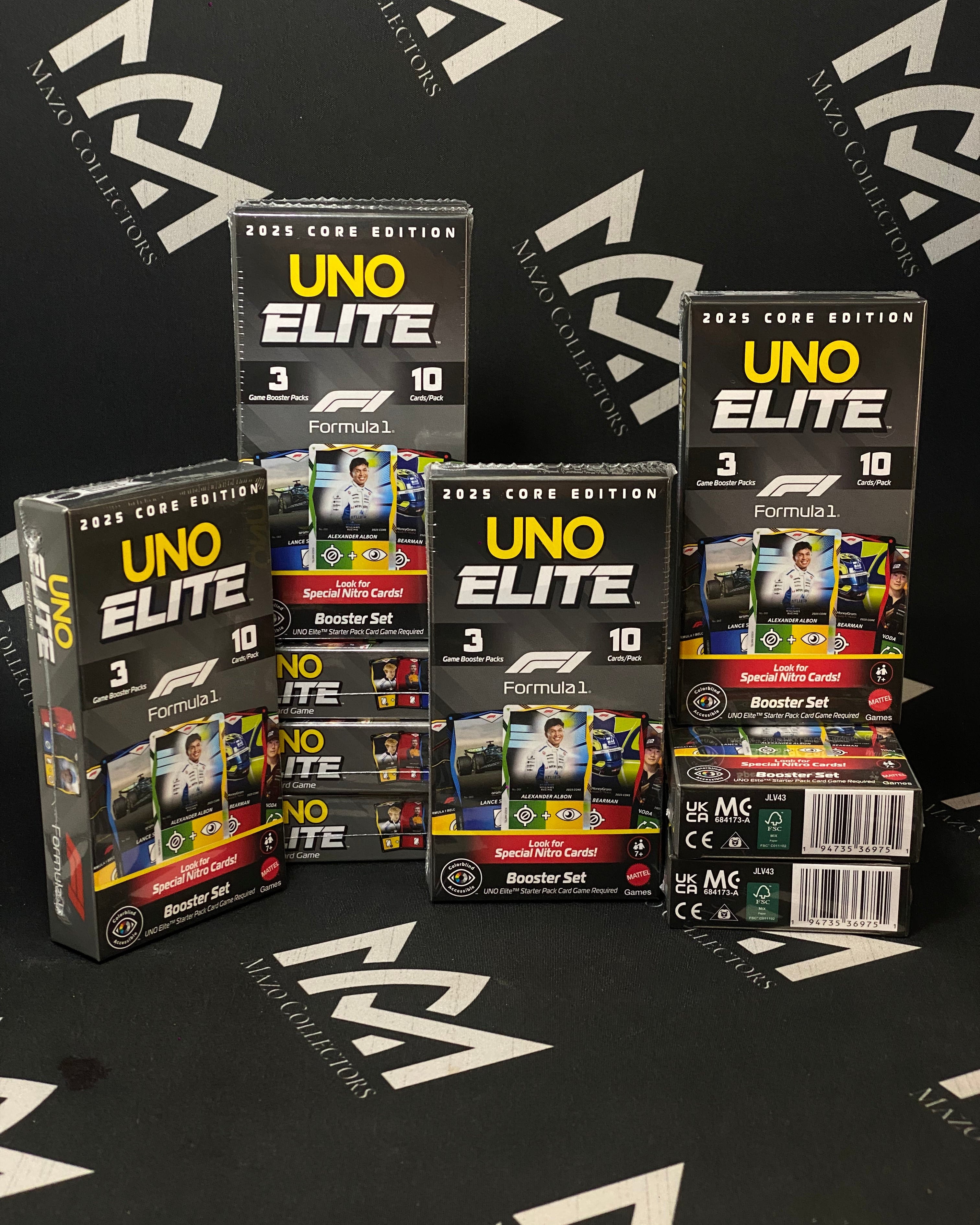 UNO Elite Formula 1 2025 – Booster Set | 3 Packs