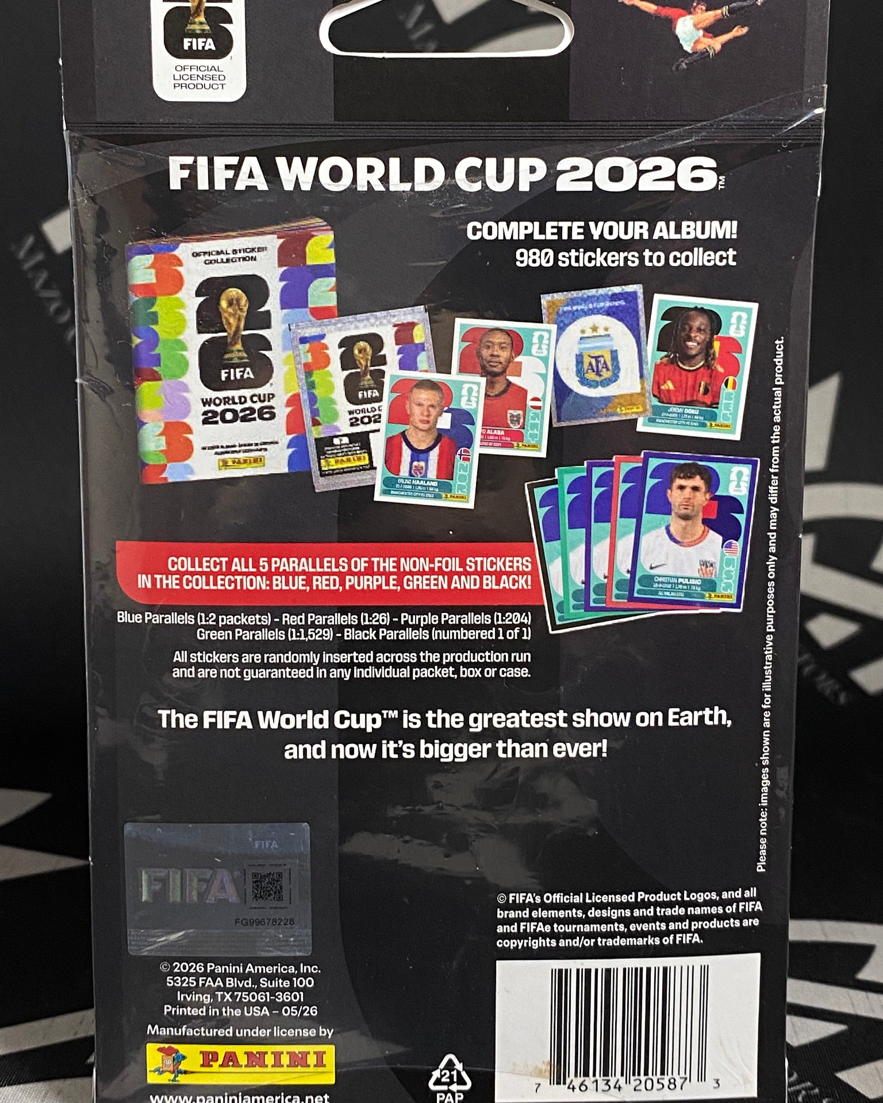 Panini FIFA World Cup 2026 - Box 8 Sobres + 1 Exclusive Trading Card