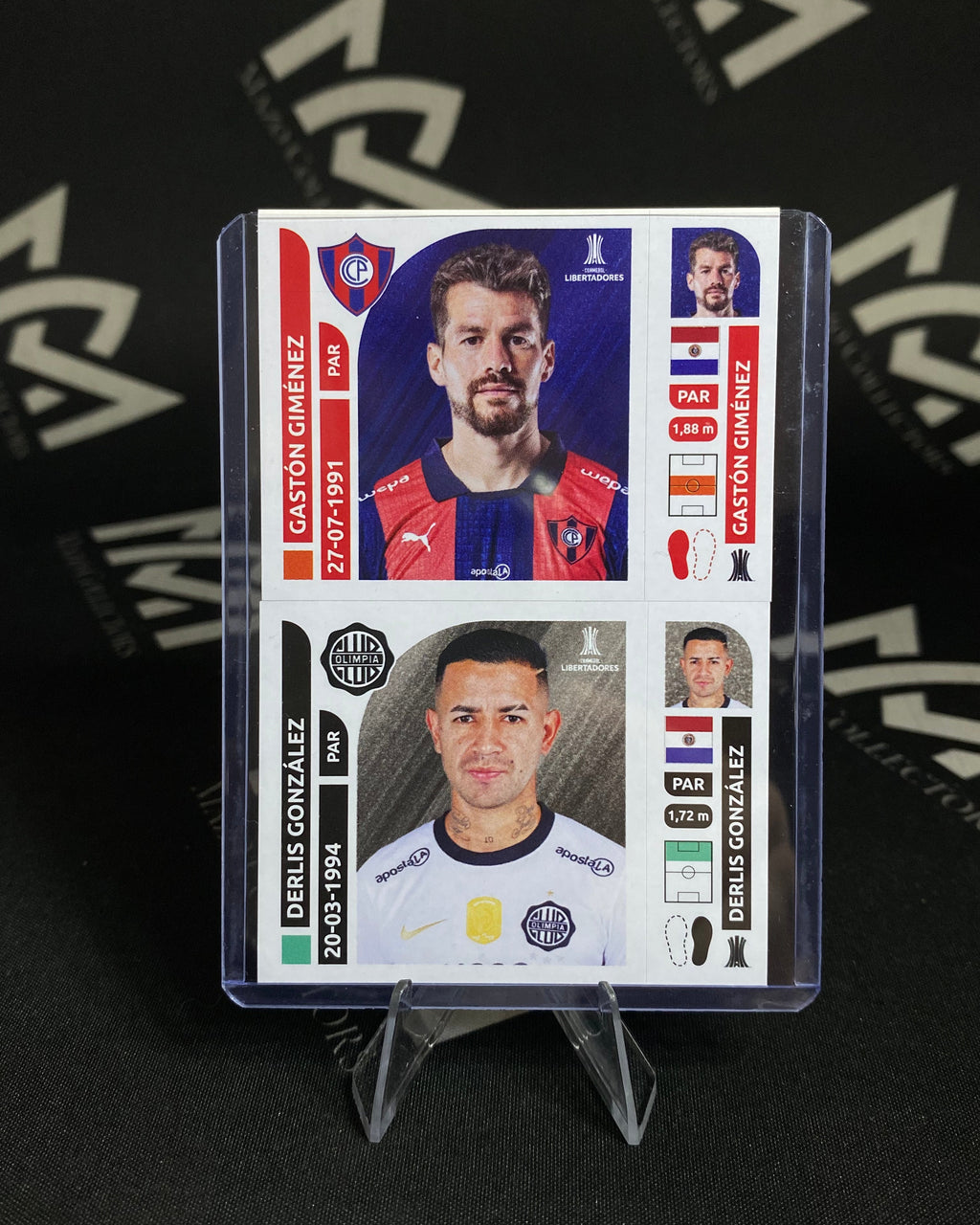 Gastón Giménez & Derlis González - Paraguay - CONMEBOL Libertadores - Figuritas / Stickers