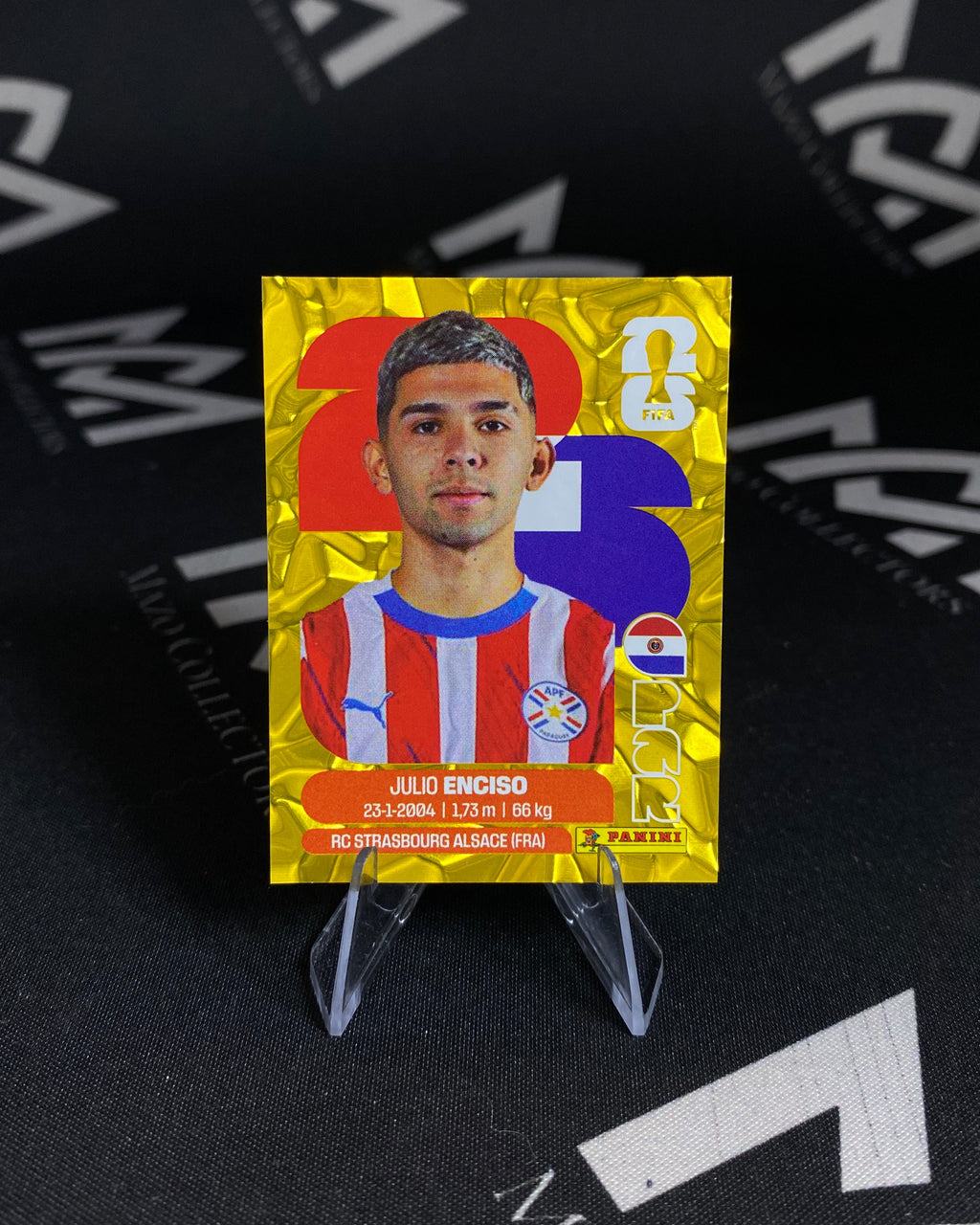 Sticker DORADO de Julio Enciso - Panini FIFA 2026 - Paraguay