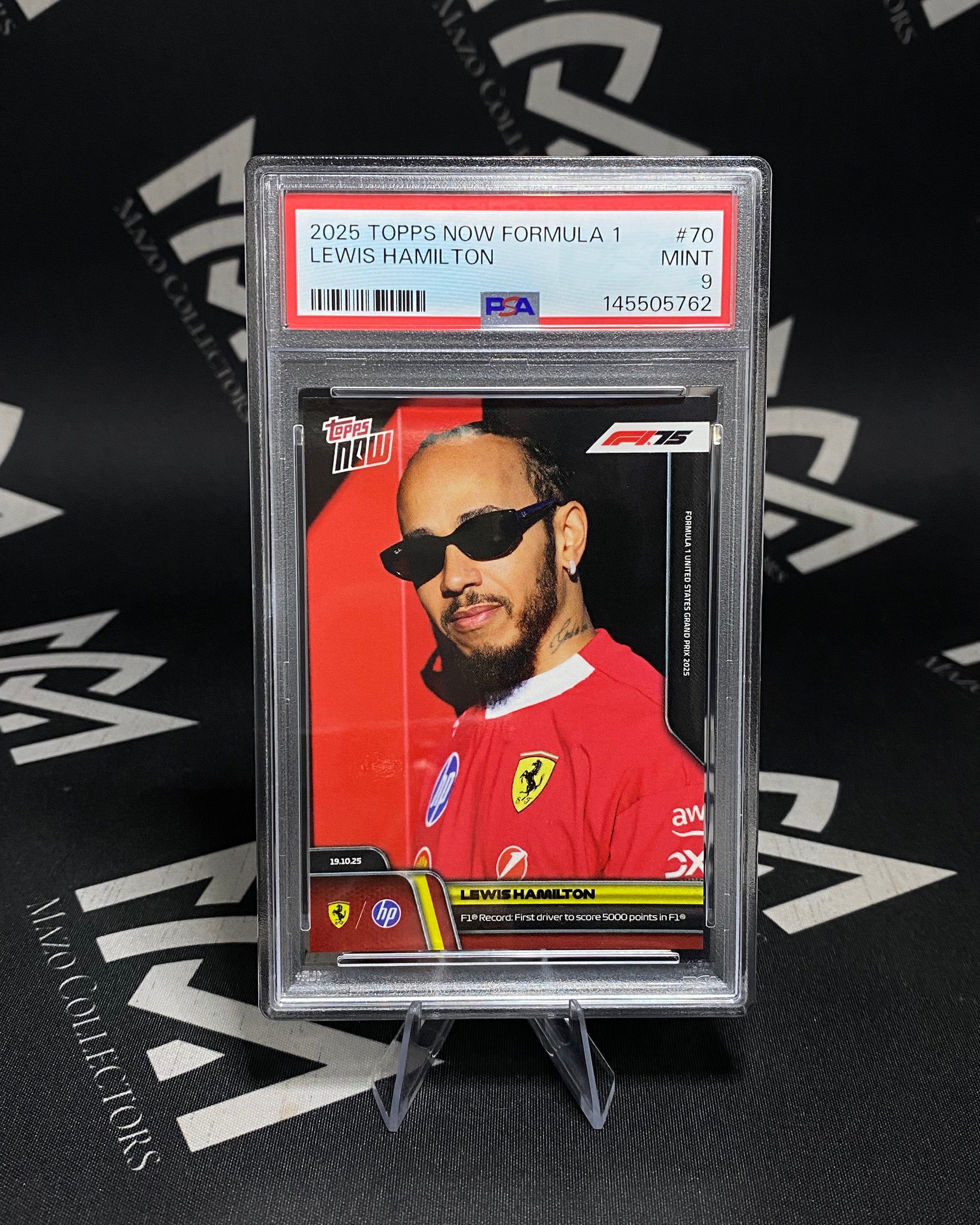 Lewis Hamilton - PSA 9 Mint -Topps Now Formula 1 2025