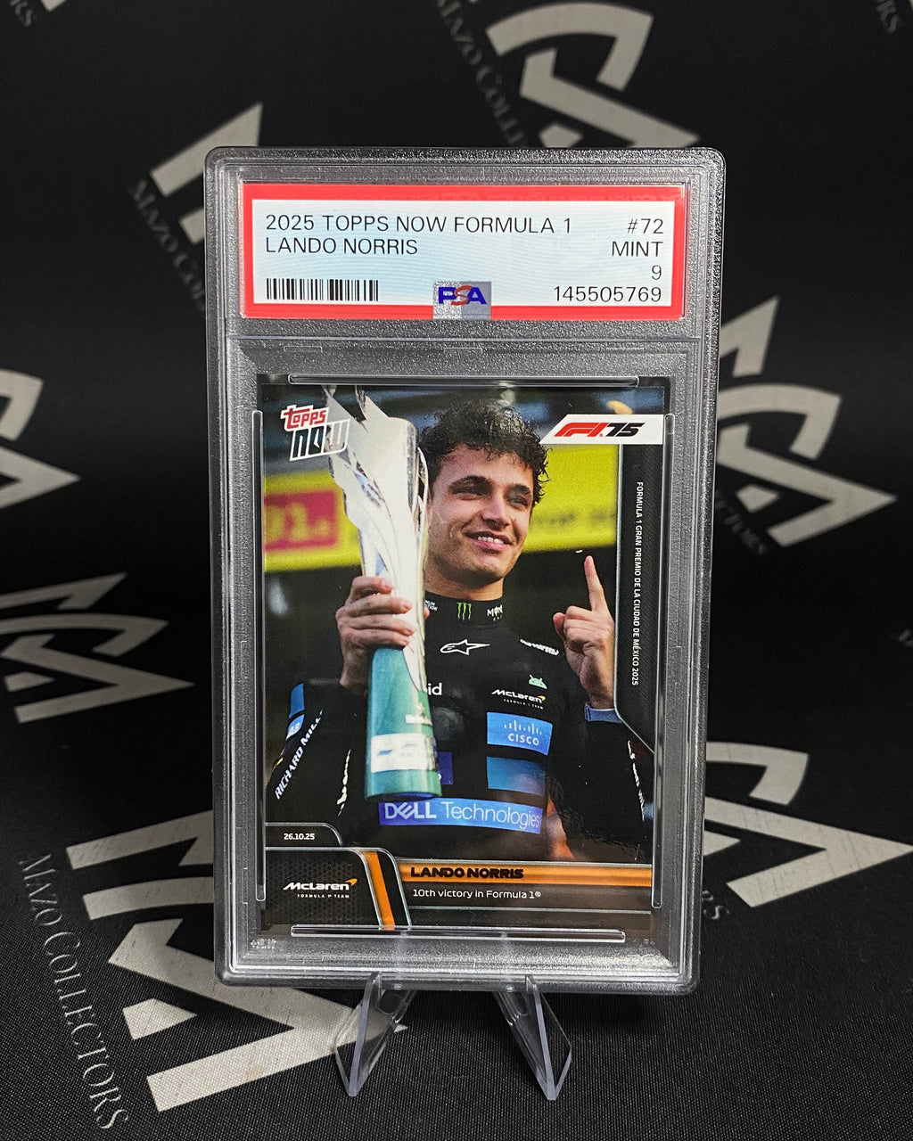 Lando Norris - PSA 9 Mint - Topps Now Formula 1 2025