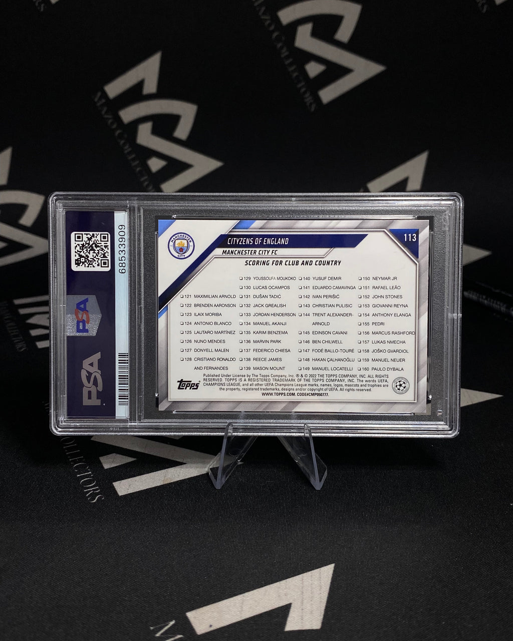 Foden & Sterling - PSA 10 Gem Mint - Topps UEFA Champions League 2021-22 - Sparkle Foil