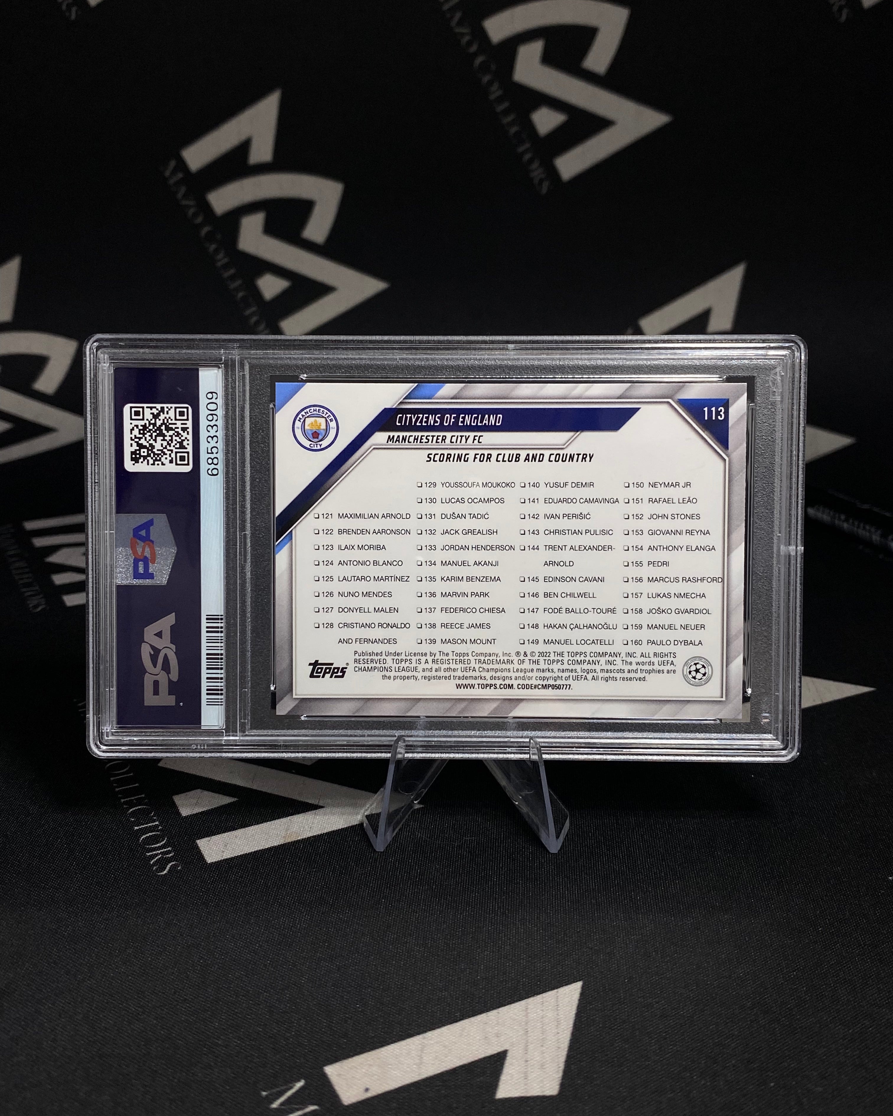 Foden & Sterling - PSA 10 Gem Mint - Topps UEFA Champions League 2021-22 - Sparkle Foil