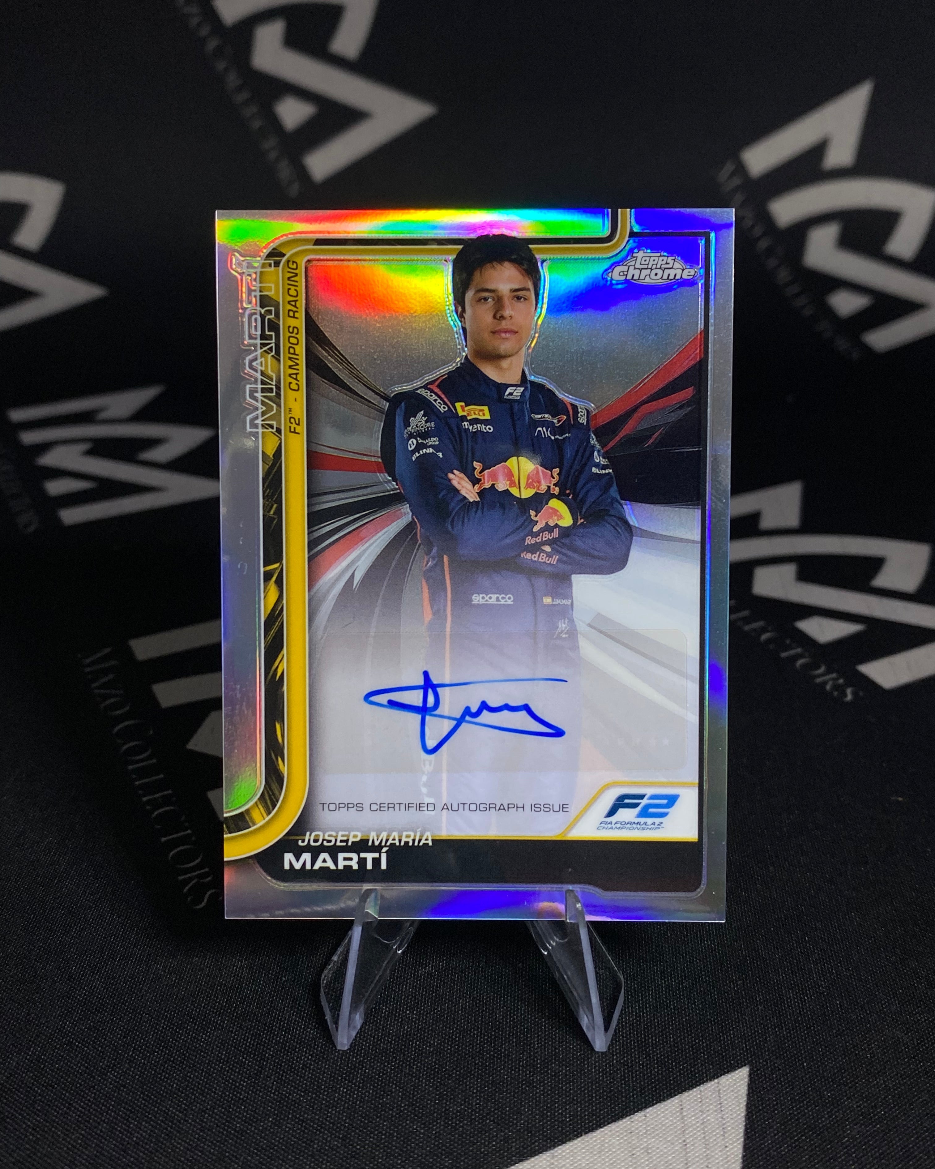 Josep María Martí – Autógrafo Certificado Campos Racing - Topps Chrome F2 2025