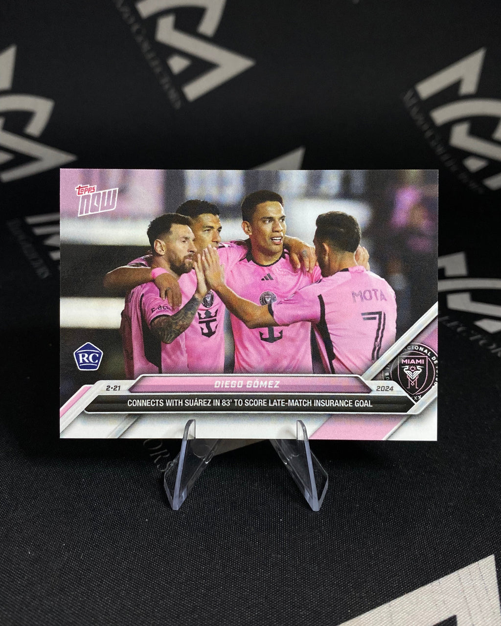 Diego Gómez - Rookie Card RC con Messi, Suarez- Topps Now 2024 Inter Miami