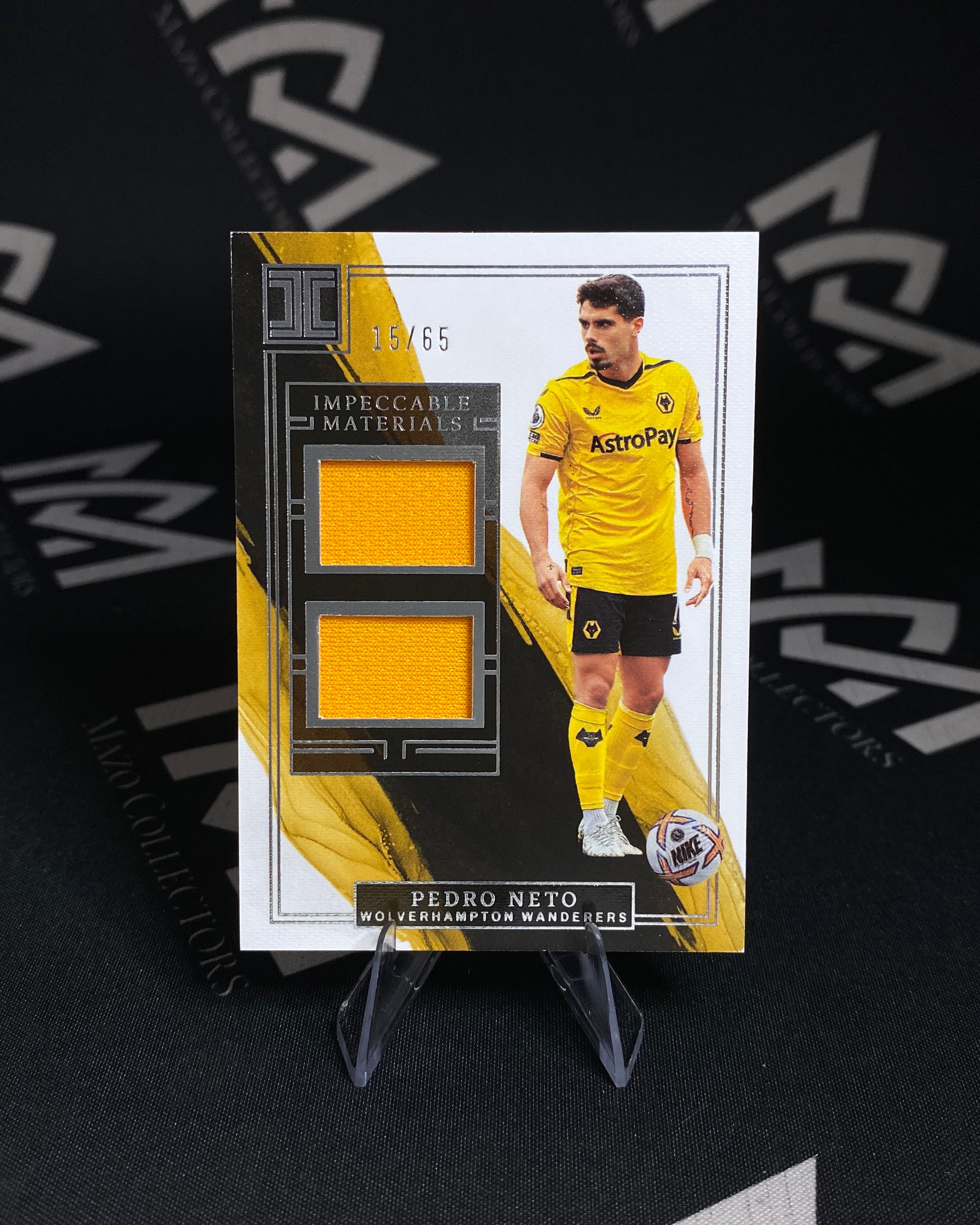 Pedro Neto – Jersey Relic 15/65 – Panini Impeccable Materials 2022/23 (Leer Descripcion)