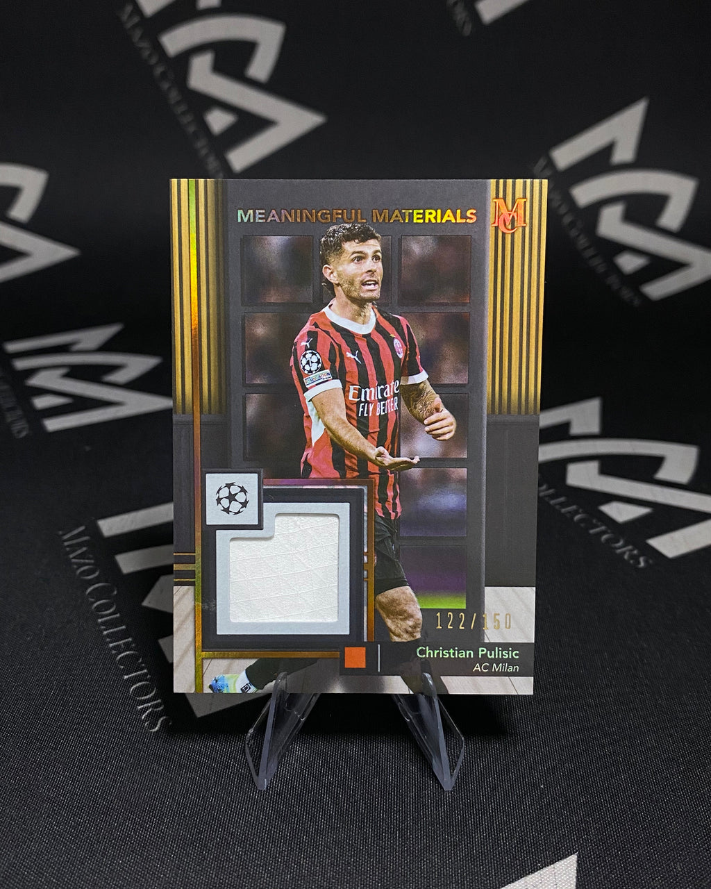 Christian Pulisic – Jersey Relic 122/150 – Topps Meaningful Materials 2025 – AC Milan