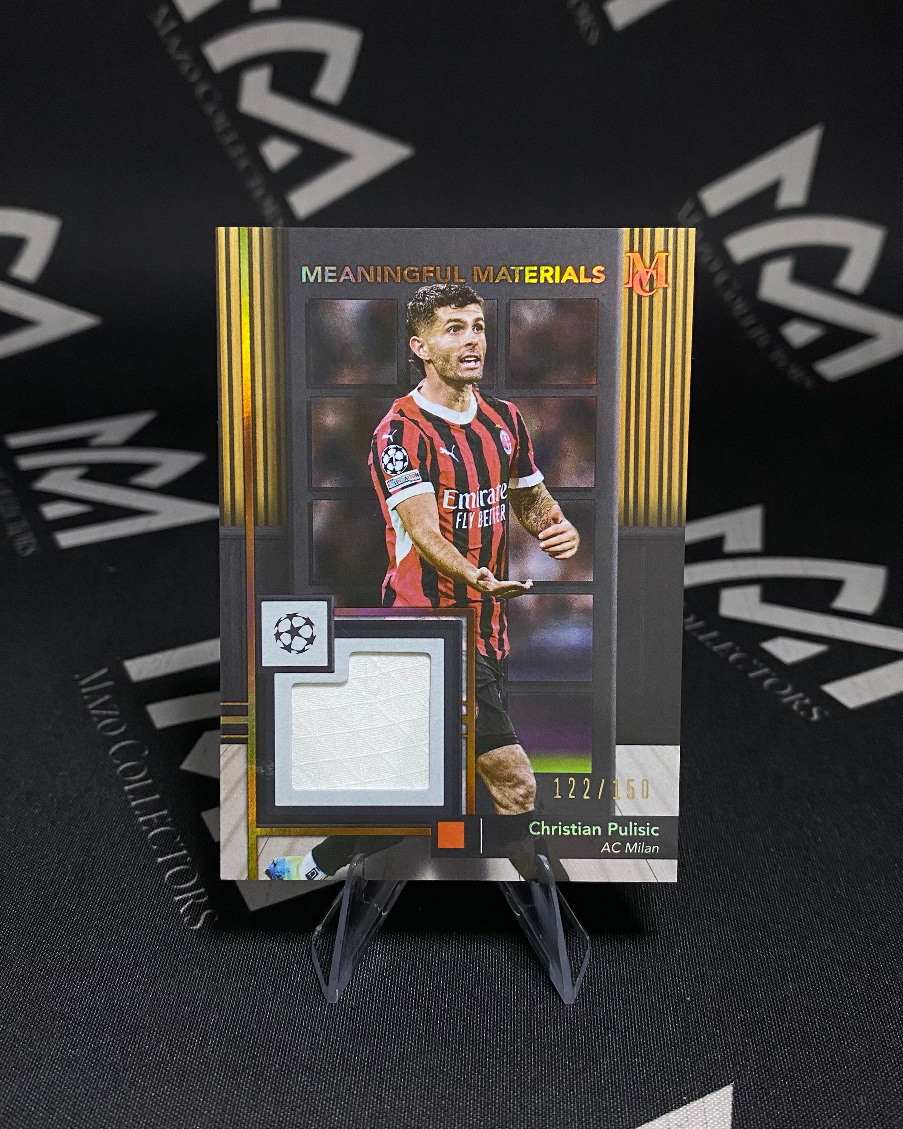 Christian Pulisic – Jersey Relic 122/150 – Topps Meaningful Materials 2025 – AC Milan
